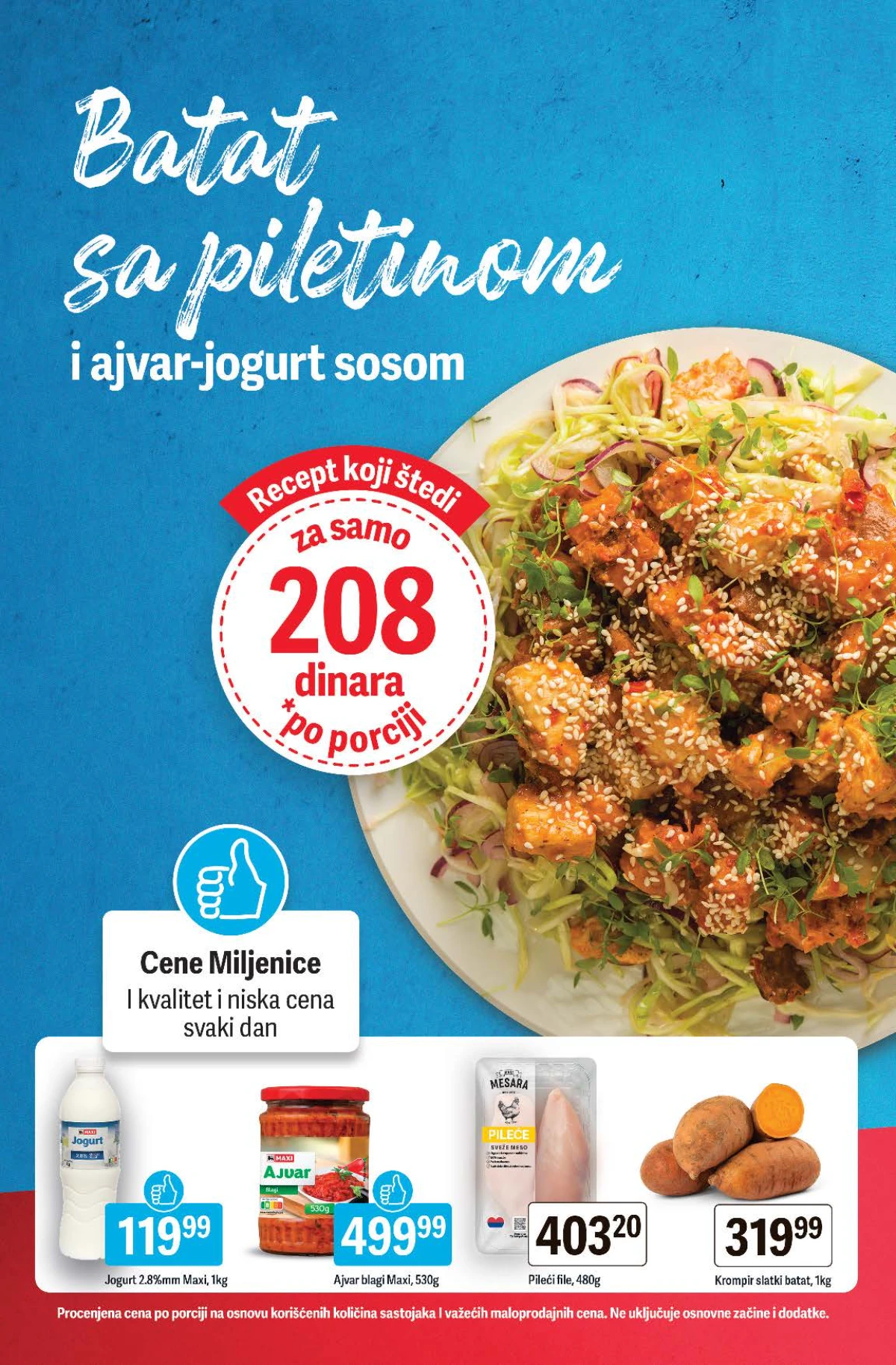 Maxi katalog – pileći file i blagi ajvar Maxi Maxi katalog do 09.09.2026. – pileći file i blagi ajvar Maxi za pripremu batata