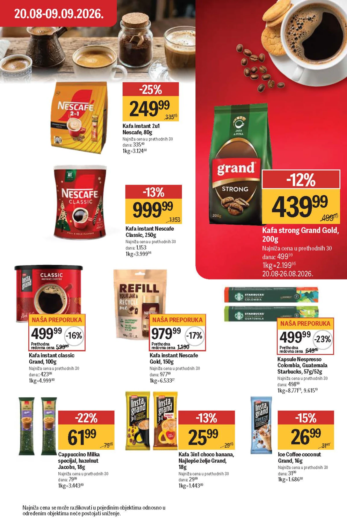 Maxi katalog – Nescafe 2u1 i Grand Gold kafa Maxi katalog do 09.09.2026. – Nescafe 2u1 i Grand Gold kafa