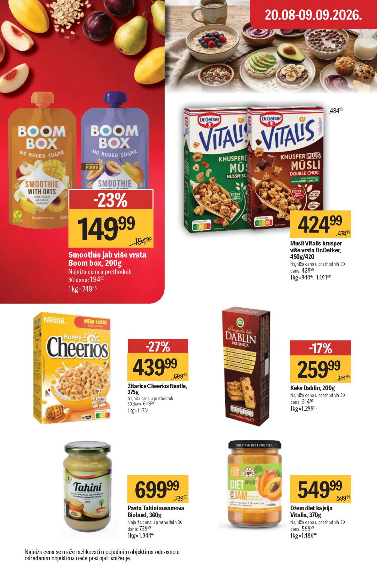 Maxi katalog – Cheerios žitarice i Vitalis musli Maxi katalog do 09.09.2026. – Cheerios žitarice i Vitalis musli Dr. Oetker