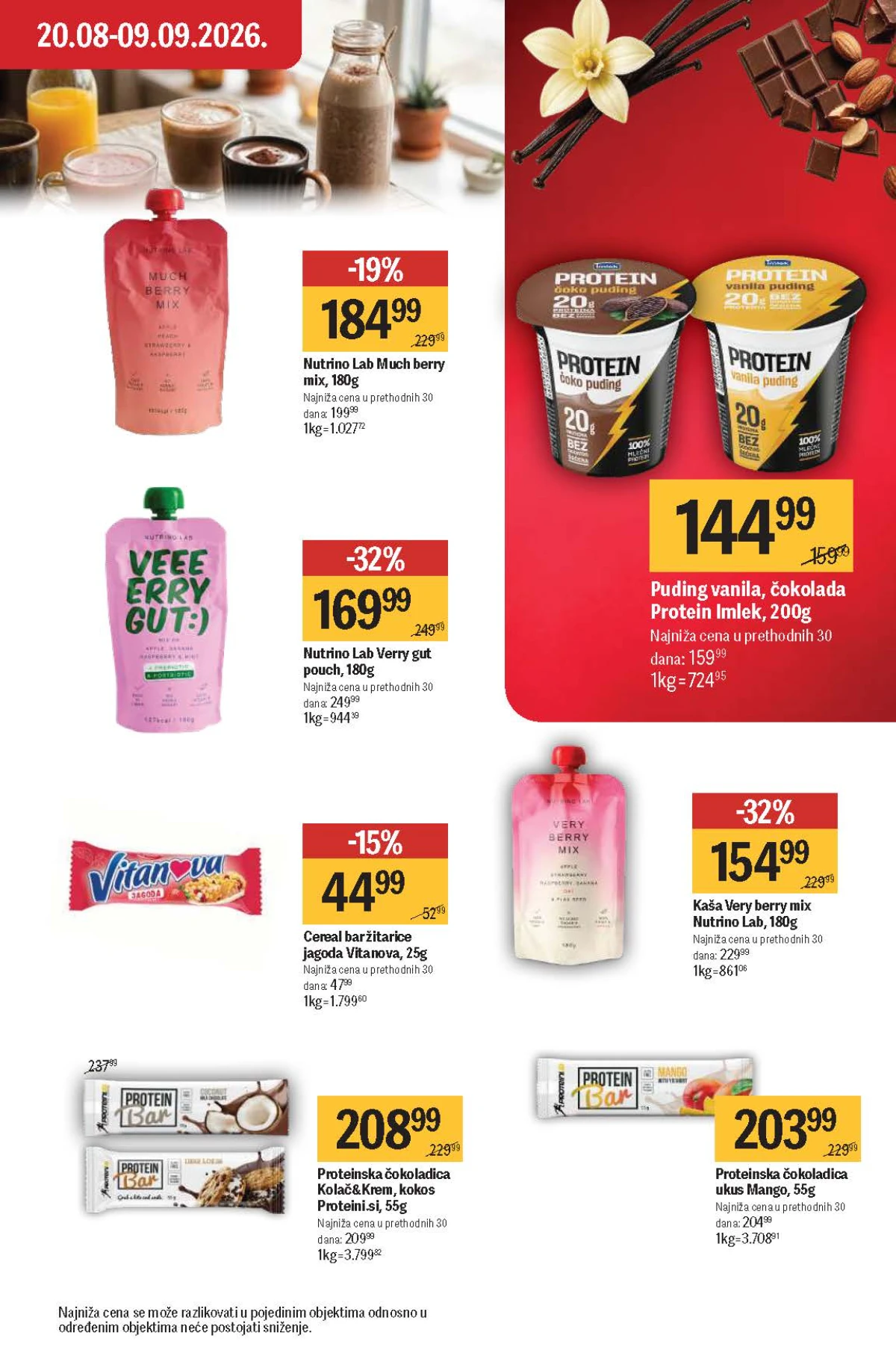 Maxi katalog – Nutrino Lab i proteinski puding Imlek Maxi katalog do 09.09.2026. – Nutrino Lab Verry Gut i proteinski puding Imlek