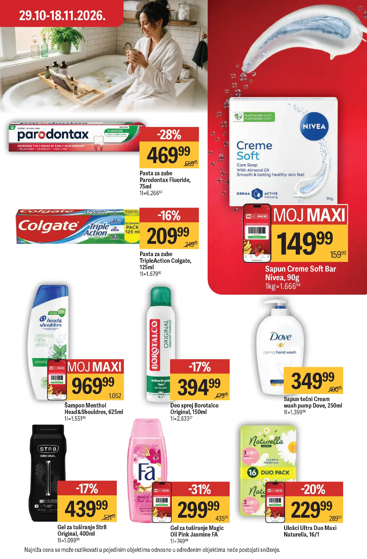 Maxi katalog – strana 43, kozmetika i higijena Maxi katalog strana 43 – Parodontax, Colgate, Nivea, Dove i Head and Shoulders