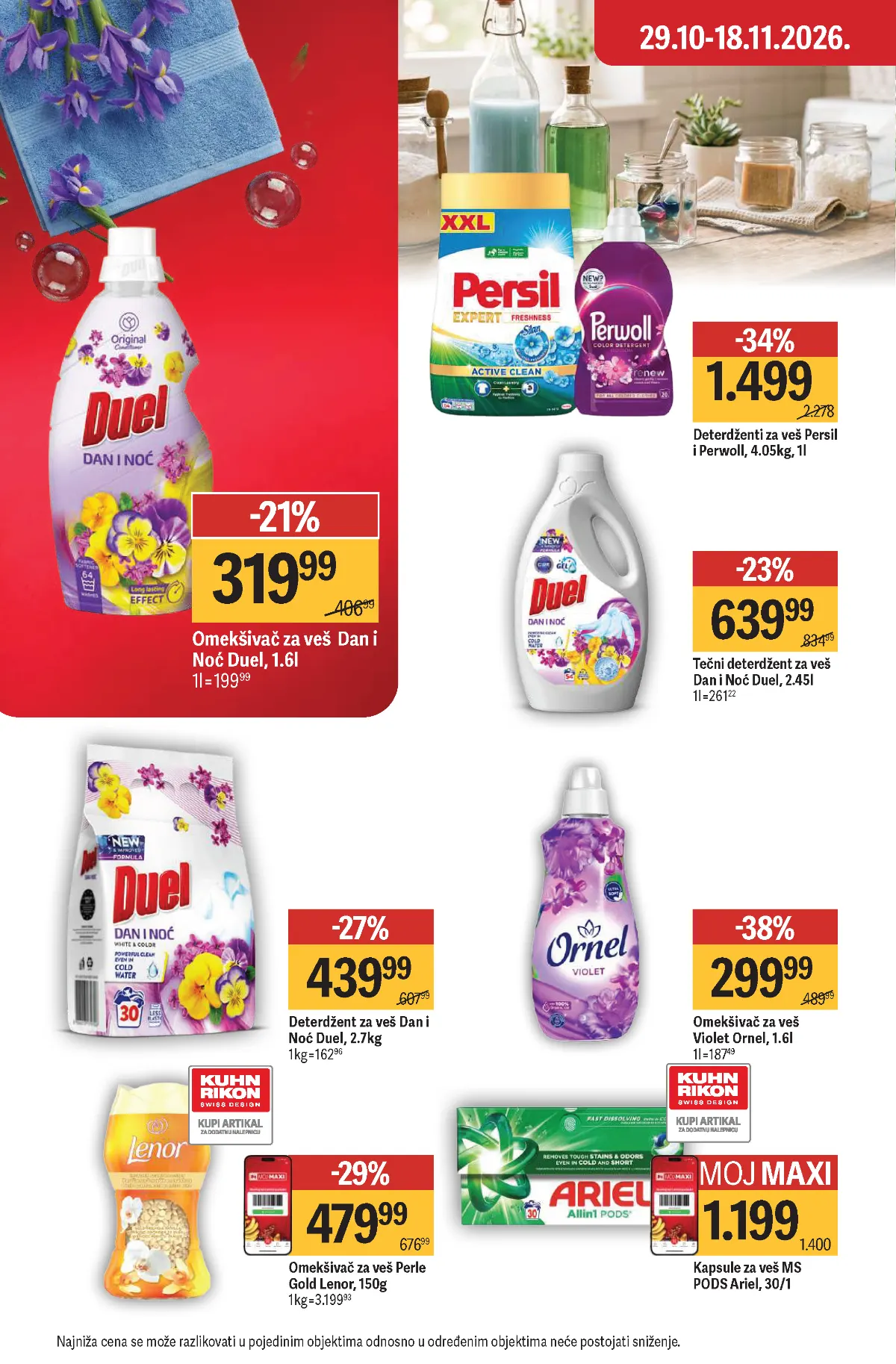 Maxi katalog – strana 44, deterdženti za veš Maxi katalog strana 44 – Persil, Perwoll, Ariel, Duel i Ornel sredstva za veš
