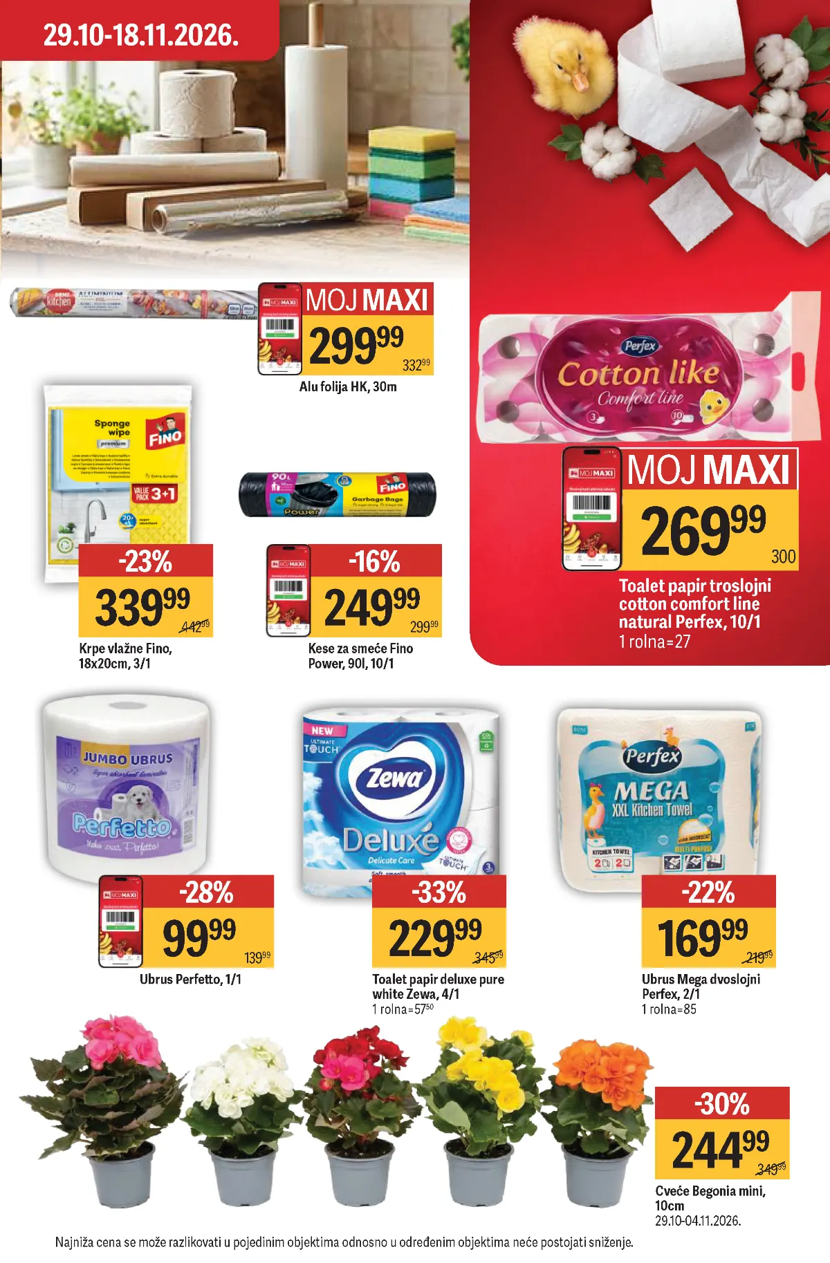 Maxi katalog – strana 47, papirna galanterija Maxi katalog strana 47 – Zewa, Perfex toalet papir, ubrusi, Fino kese i alu-folija