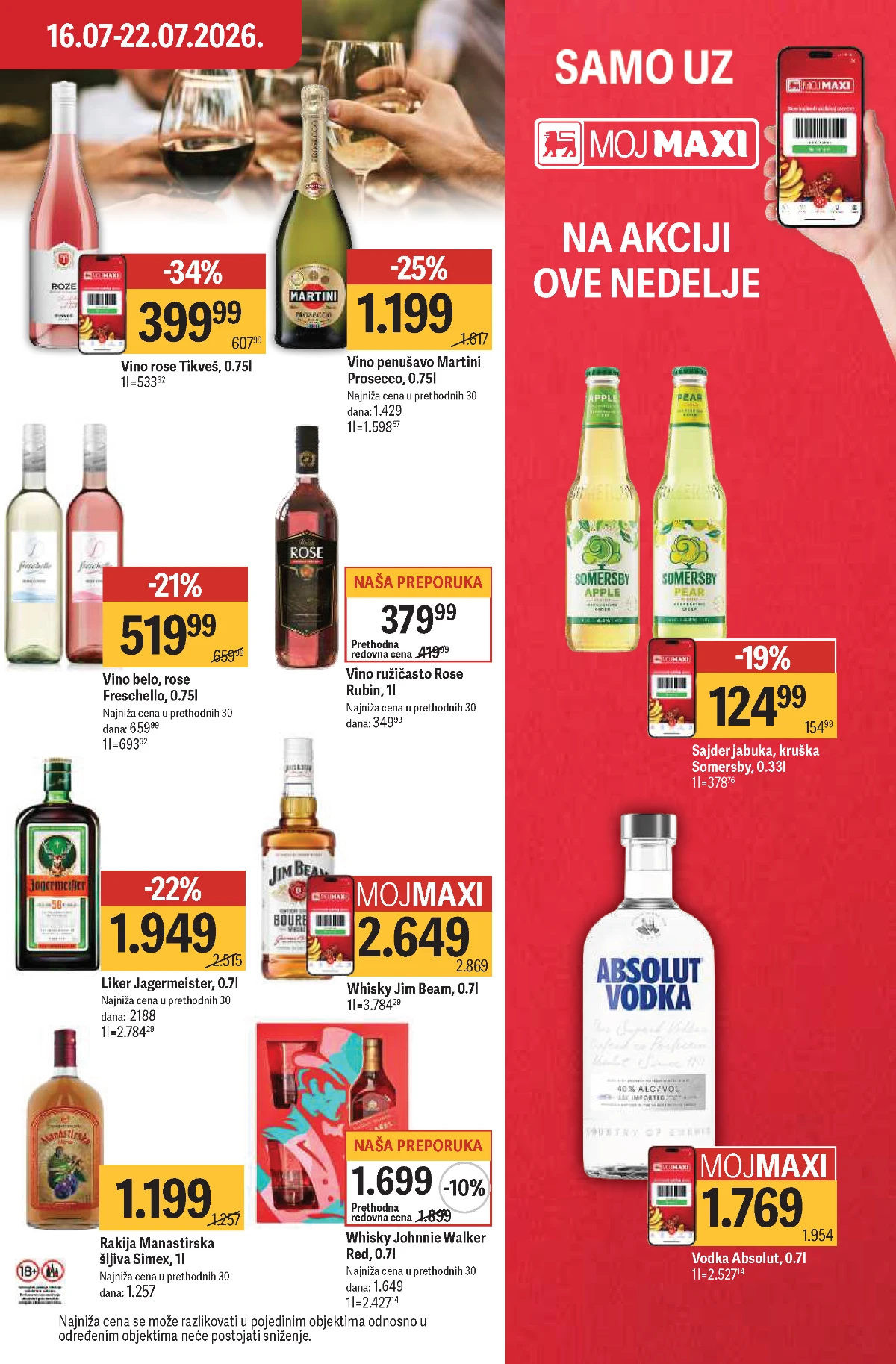 Maxi Mega ponuda 16.07. do 29.07.2026. – veliki izbor proizvoda na akciji