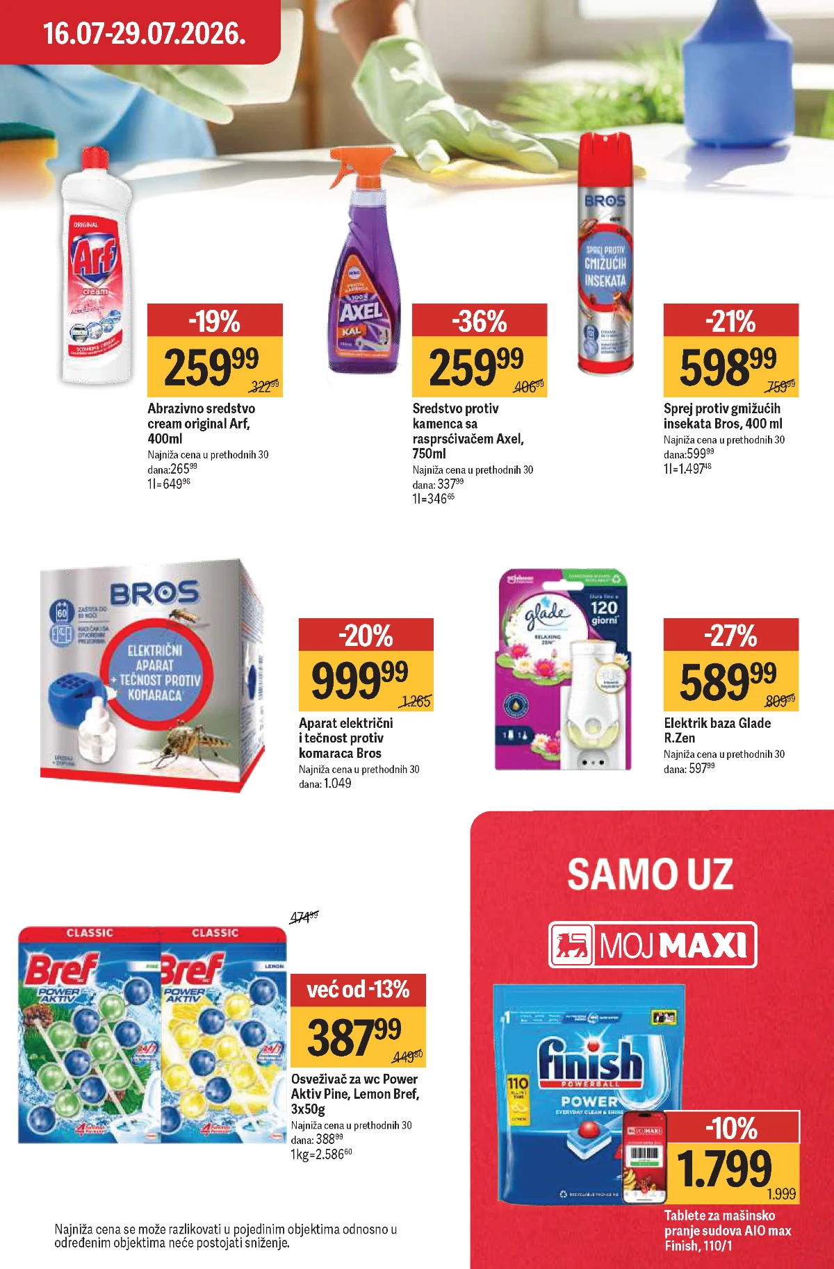 Maxi Mega ponuda 16.07. do 29.07.2026. – završne akcije i popusti