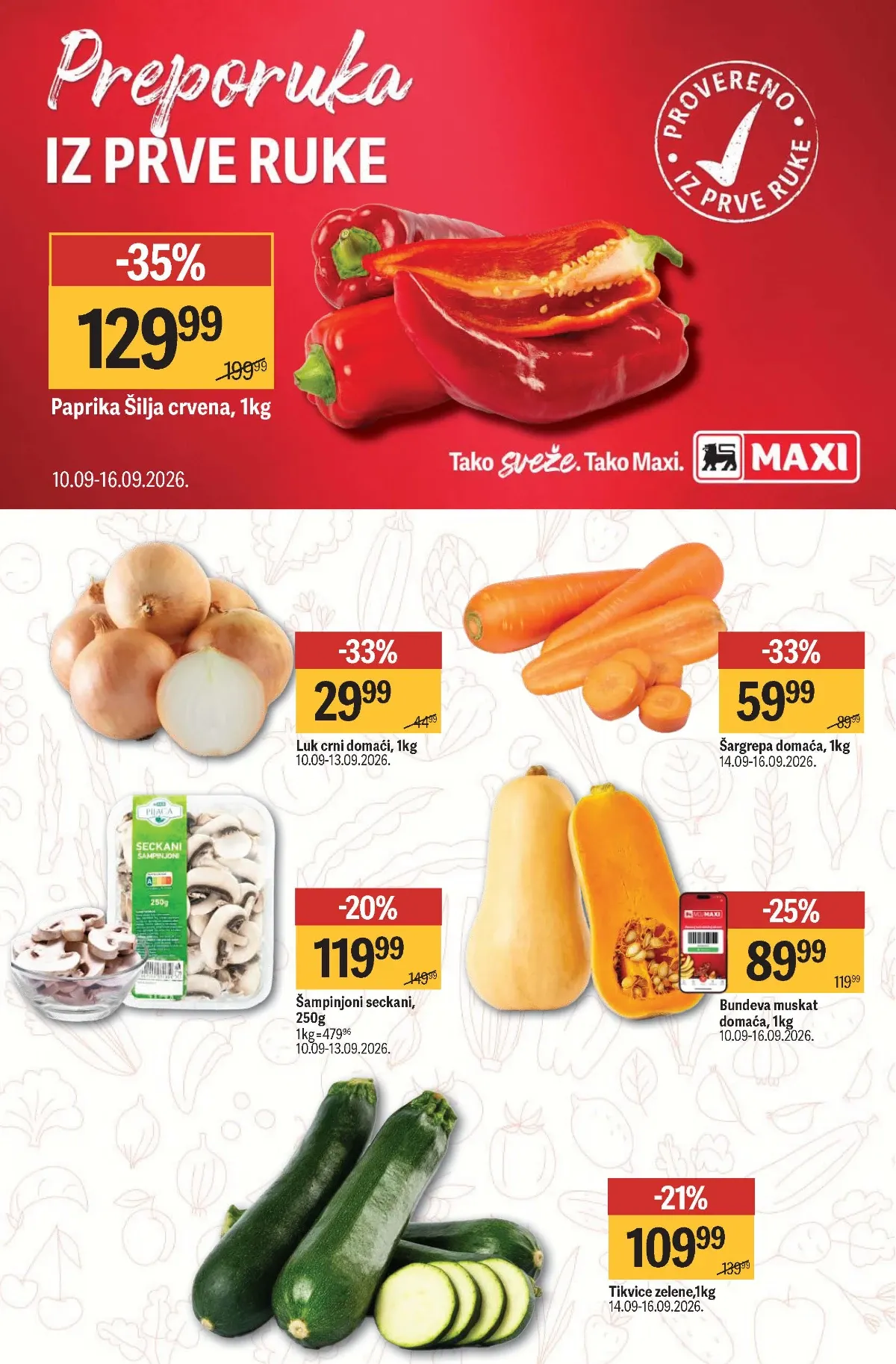 Maxi katalog – paprika, luk i povrće na akciji