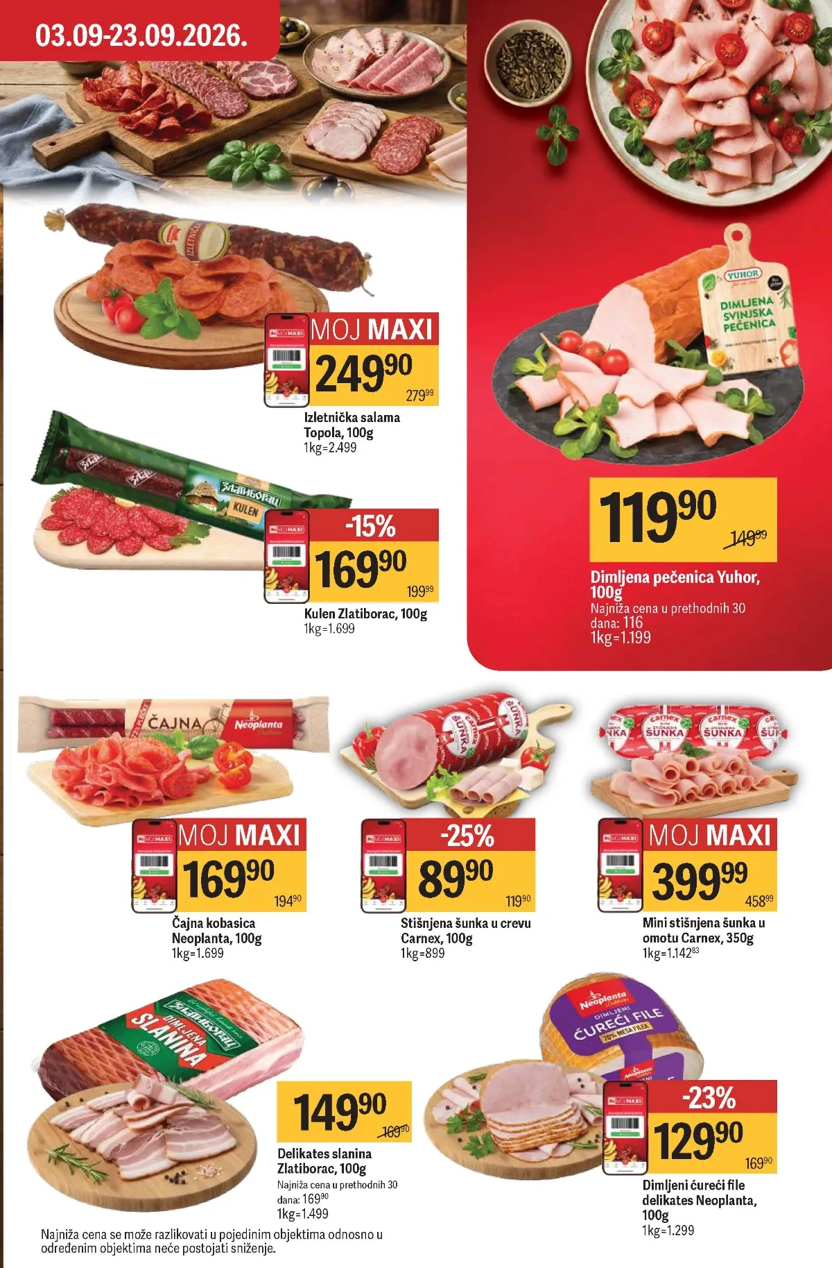 Maxi katalog – salame, pečenica i suhomesnati proizvodi