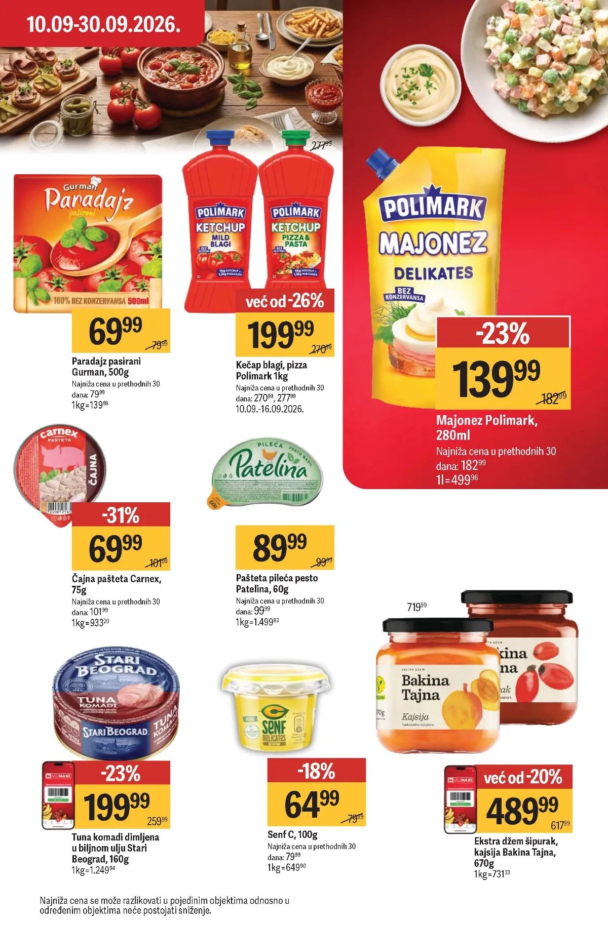 Maxi katalog – Polimark kečap, paštete i džemovi