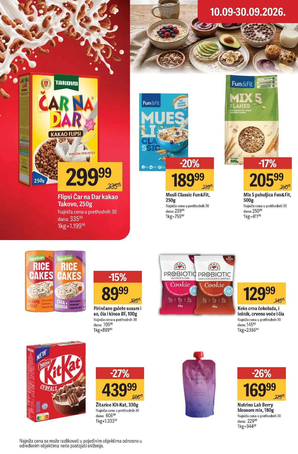 Maxi katalog – žitarice, galete i Nutrino proizvodi