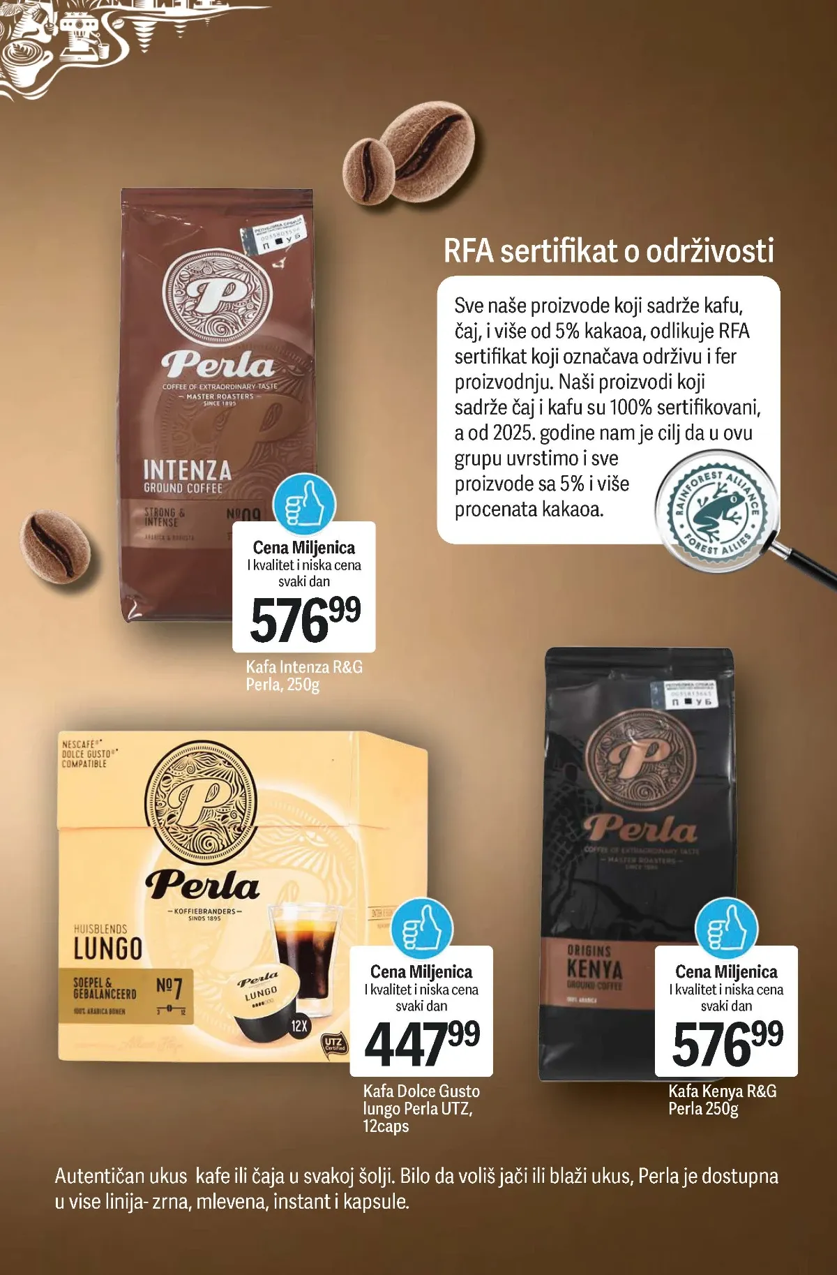 Maxi katalog – Perla Intenza, Kenya i Dolce Gusto kafa