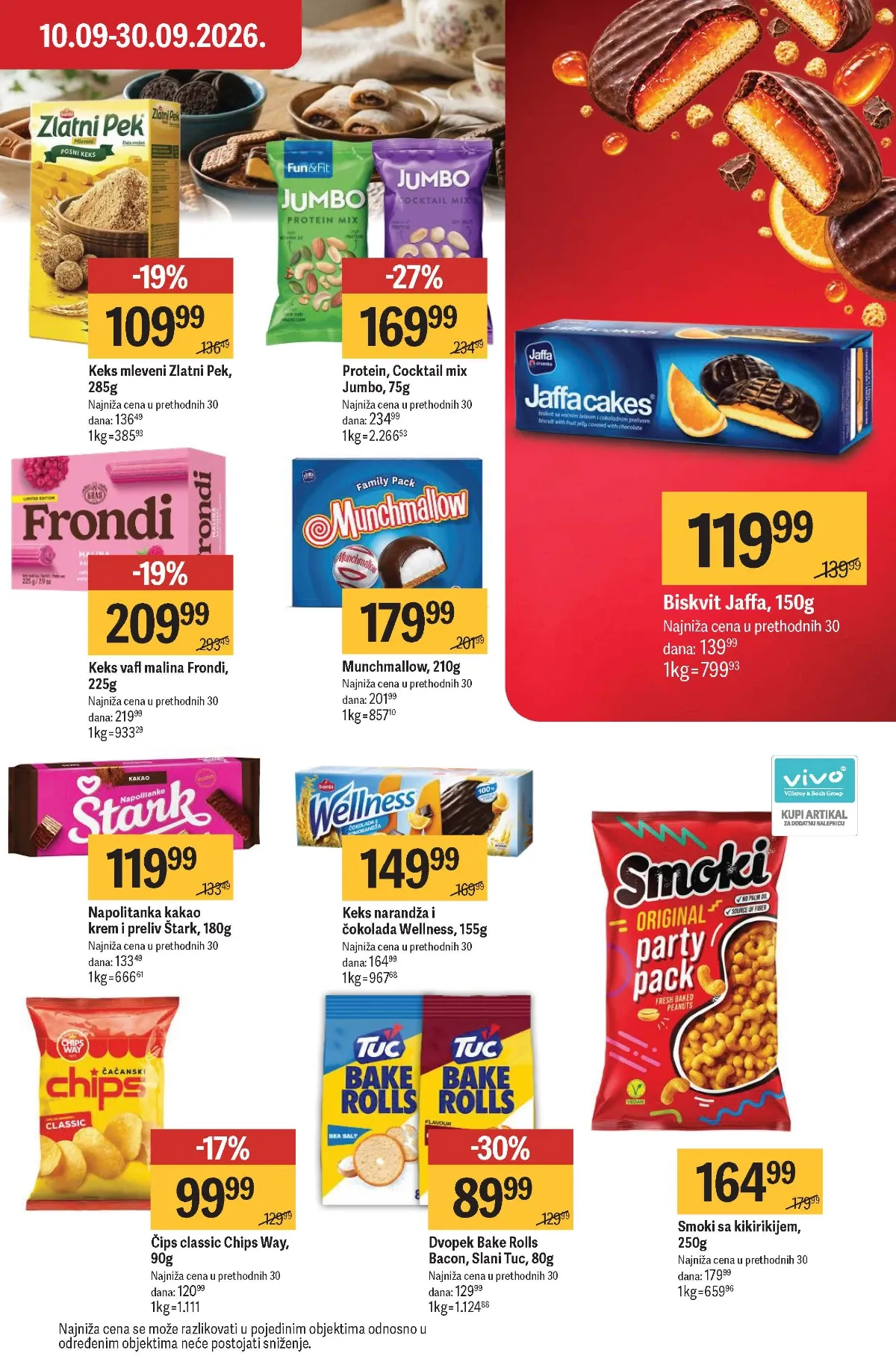 Maxi katalog – Jaffa, Smoki, čips i napolitanke