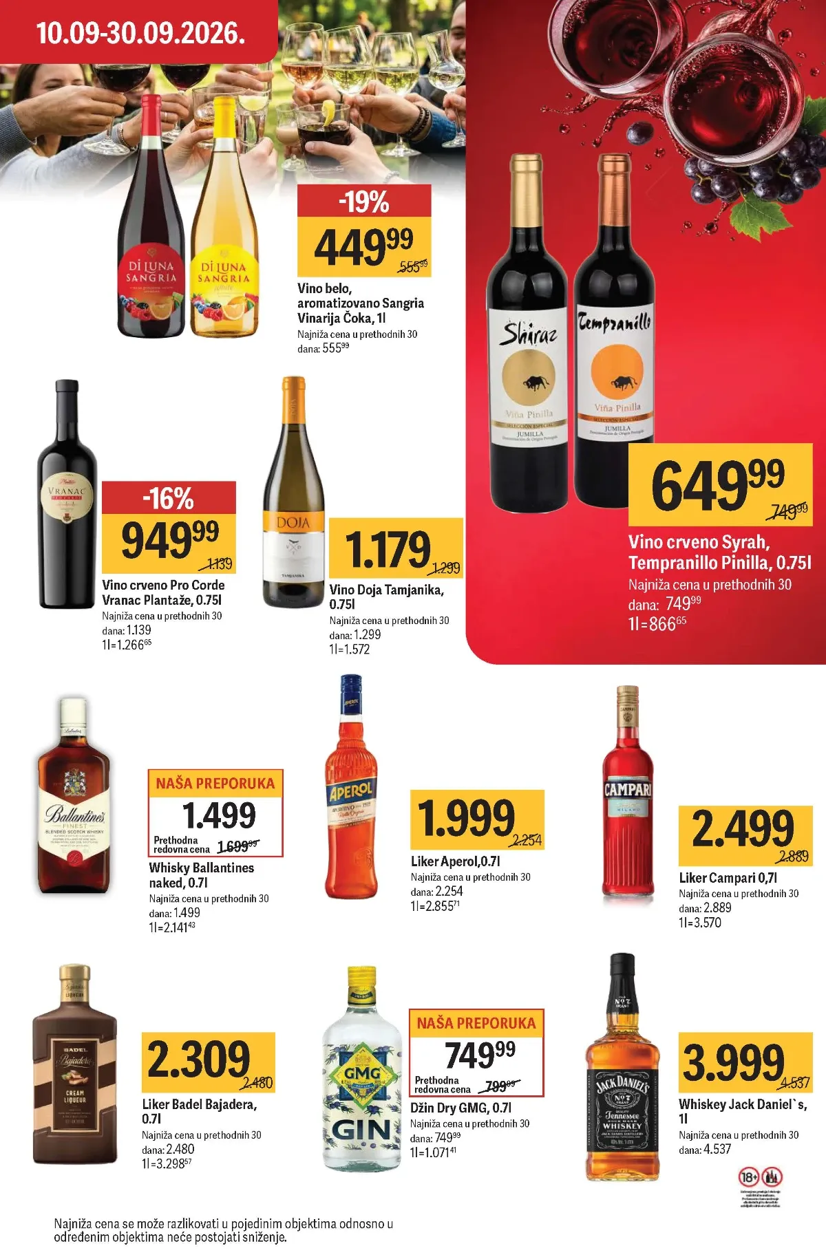 Maxi katalog – Sangria, Ballantine’s, Aperol i Jack Daniel’s