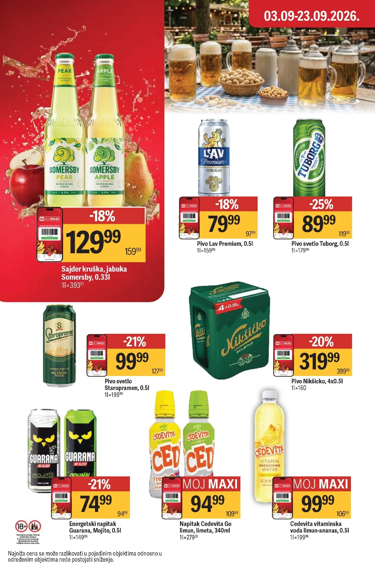 Maxi katalog – Lav, Tuborg i Staropramen pivo
