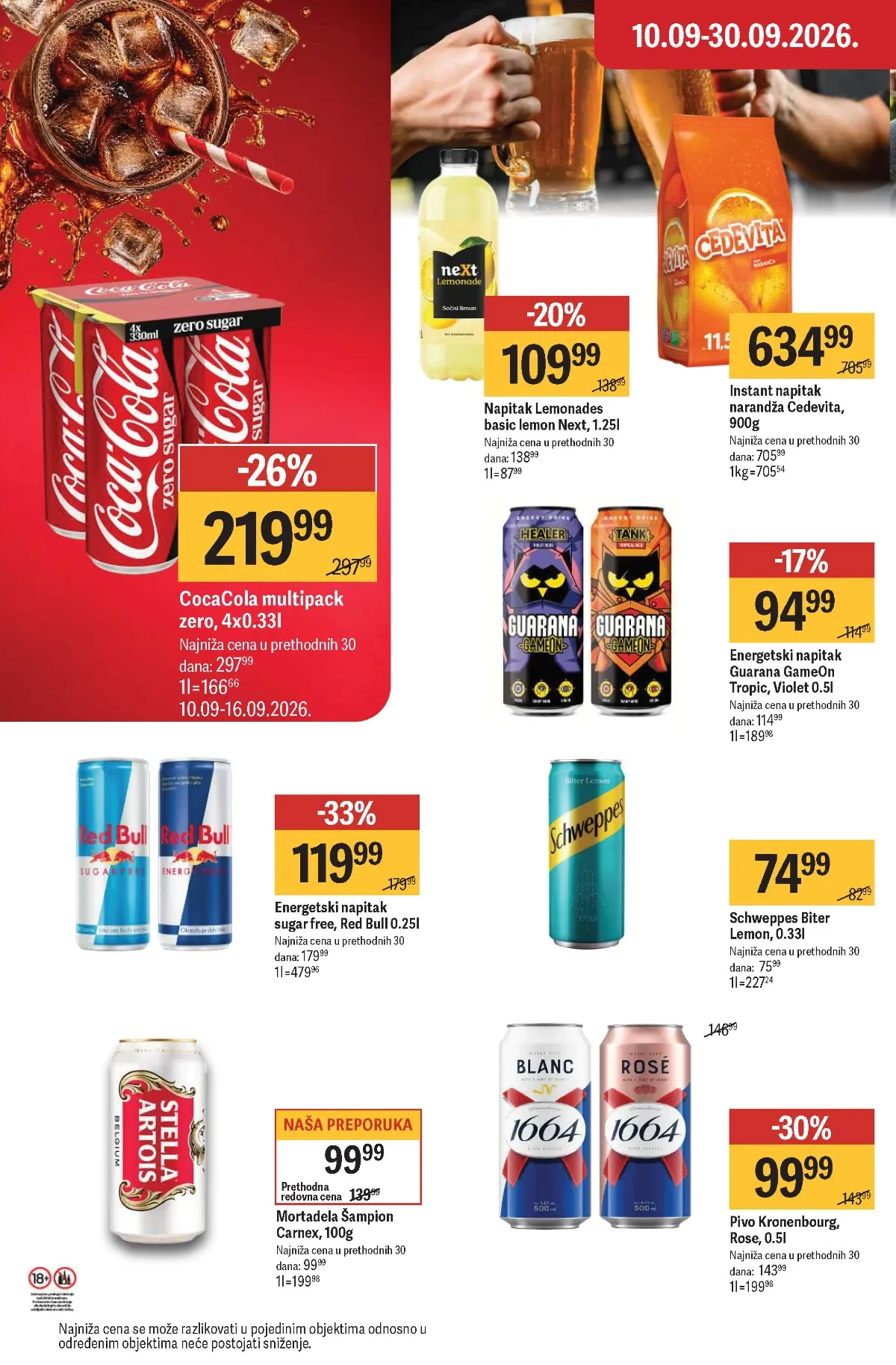 Maxi katalog – Coca-Cola, Cedevita, Red Bull i Kronenbourg