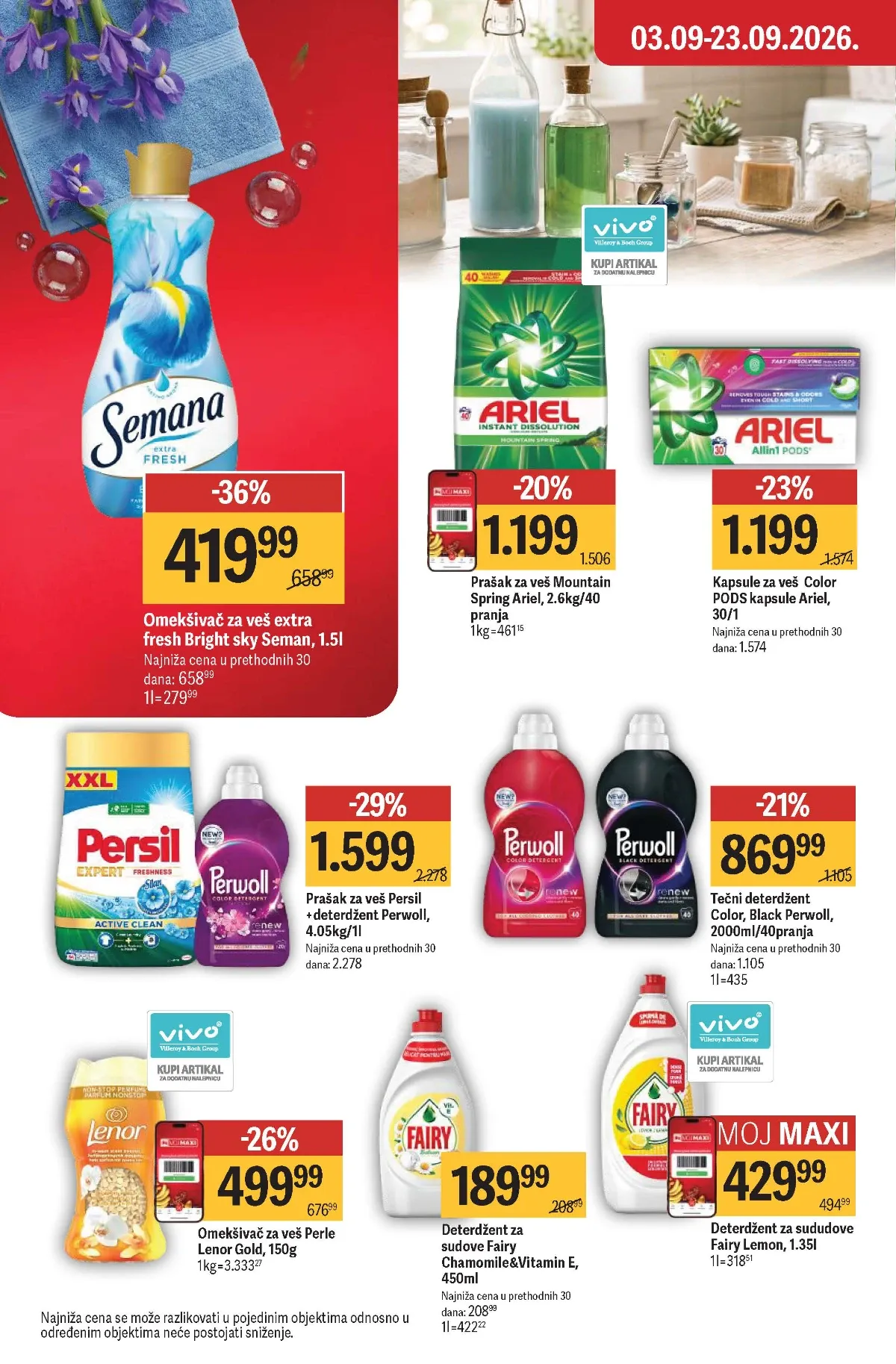 Maxi katalog – Ariel, Persil, Perwoll, Lenor i Fairy