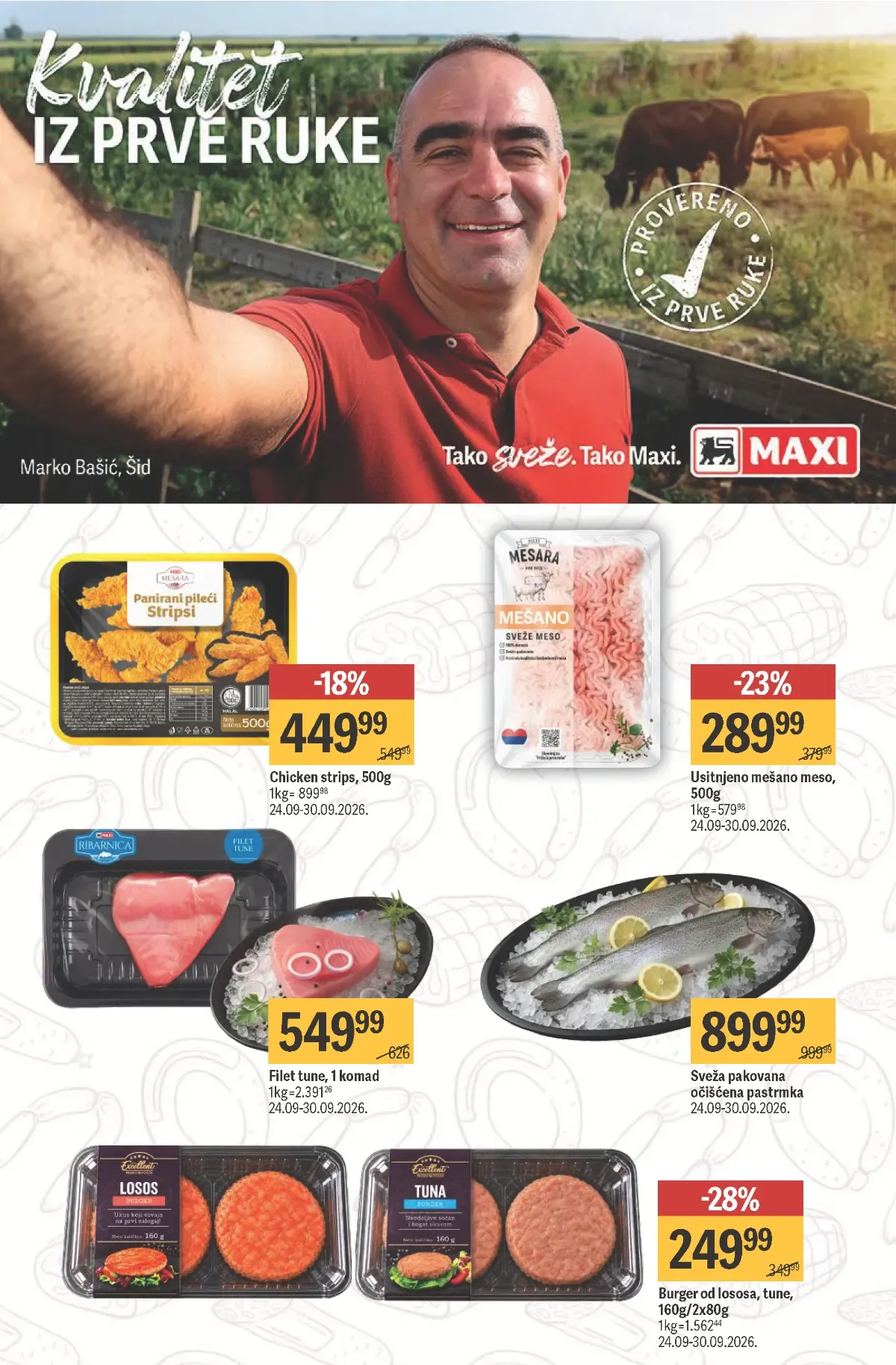Maxi katalog – strana 13, riba i mesni proizvodi