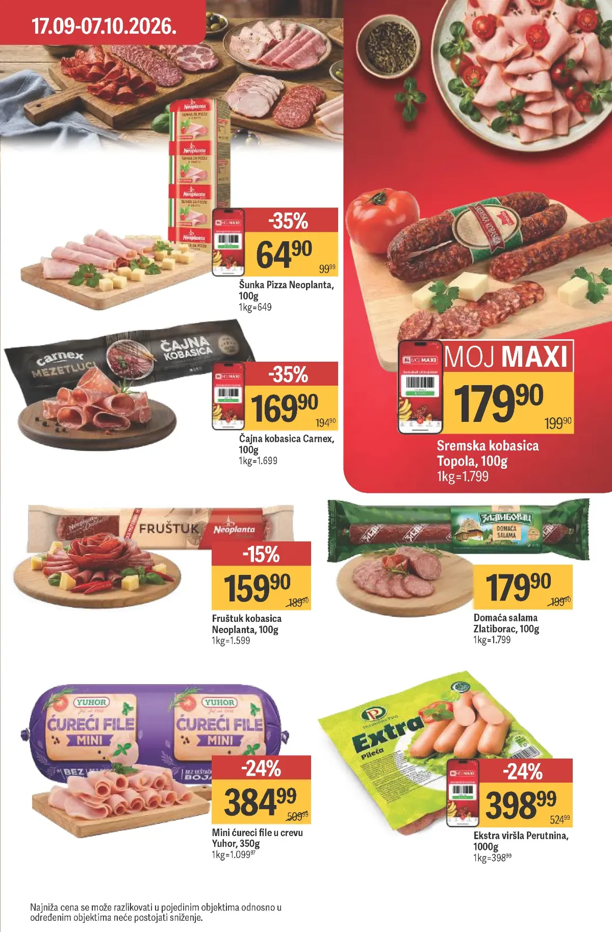 Maxi katalog – strana 16, suhomesnati proizvodi
