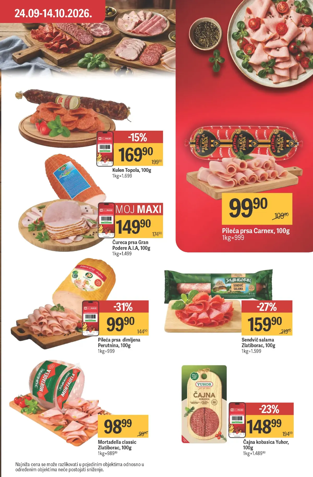 Maxi katalog – strana 17, salame i pileća prsa