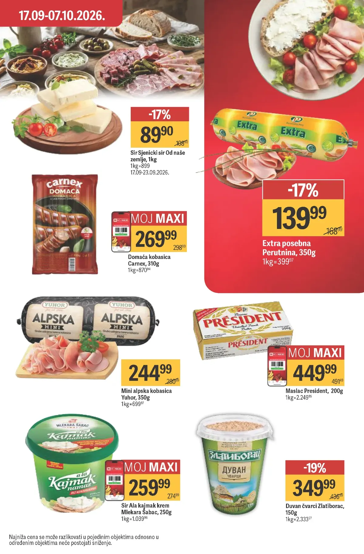 Maxi katalog – strana 20, čvarci i mesne prerađevine