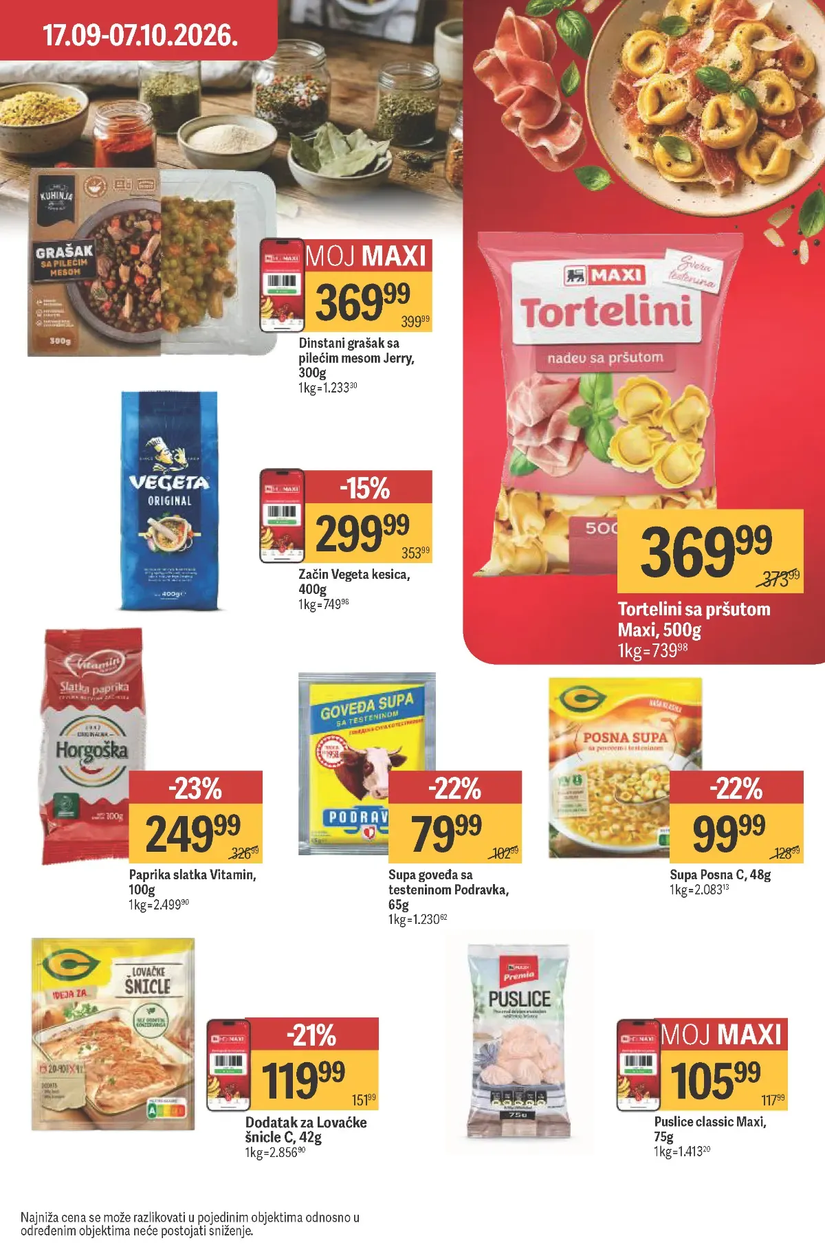 Maxi katalog – strana 22, začini i supe