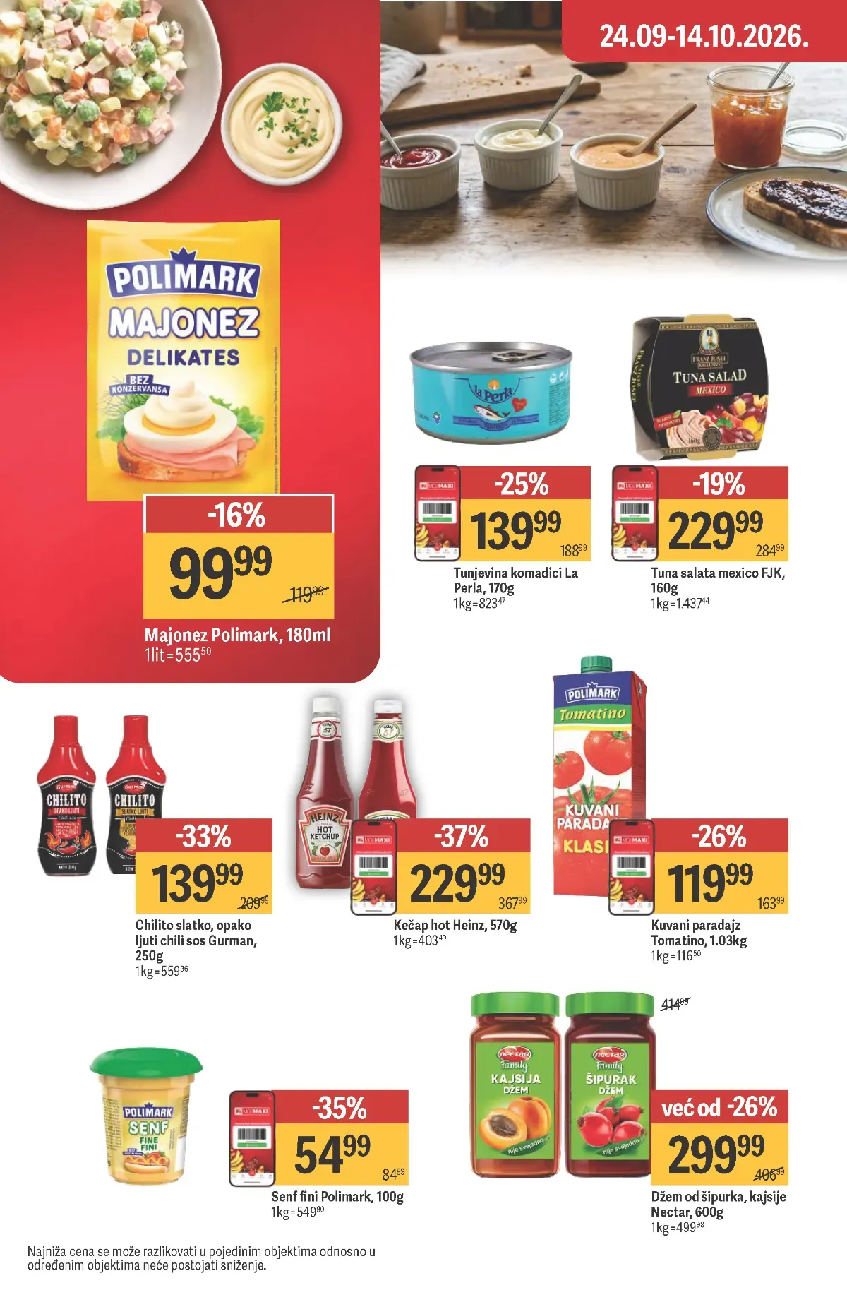 Maxi katalog – strana 23, džem i sosovi