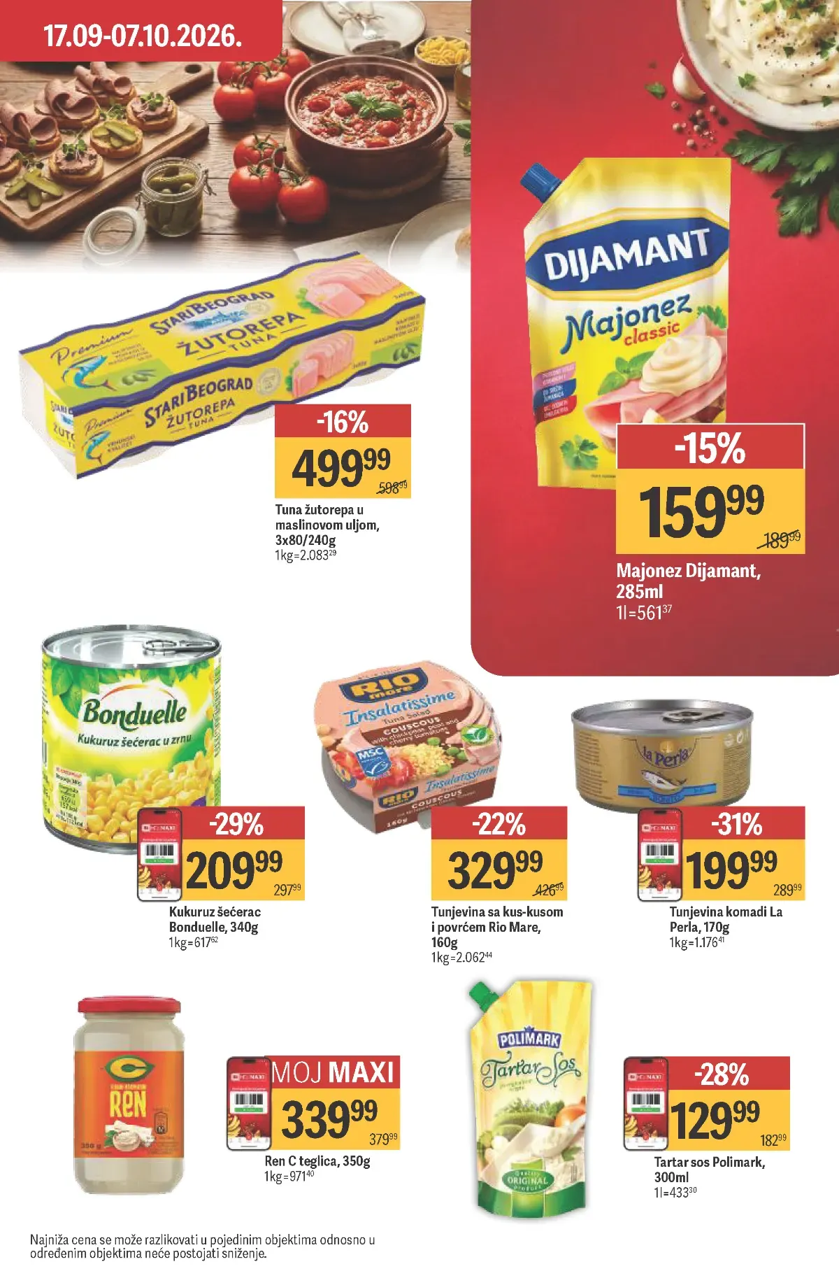 Maxi katalog – strana 26, majonez i tunjevina