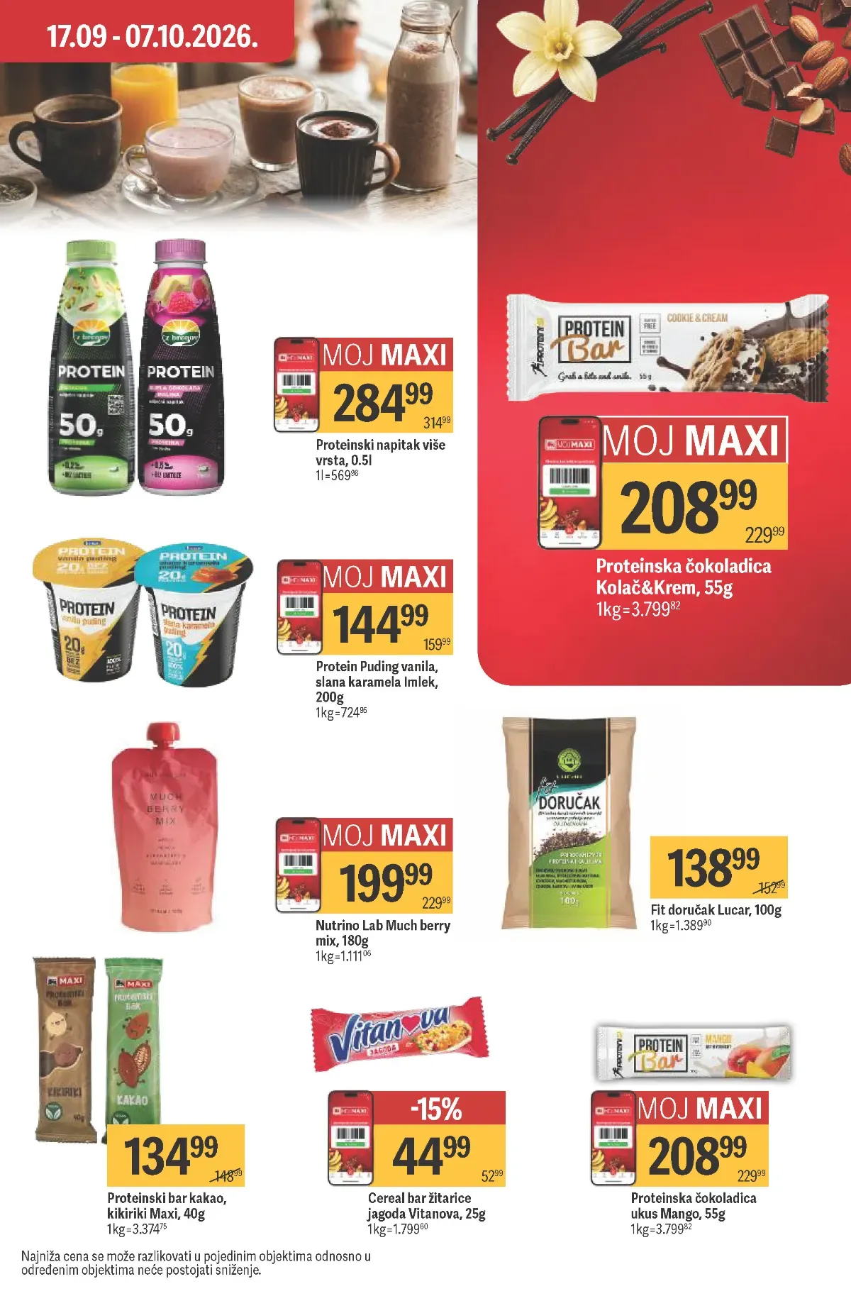 Maxi katalog – strana 35, žitne i proteinske užine