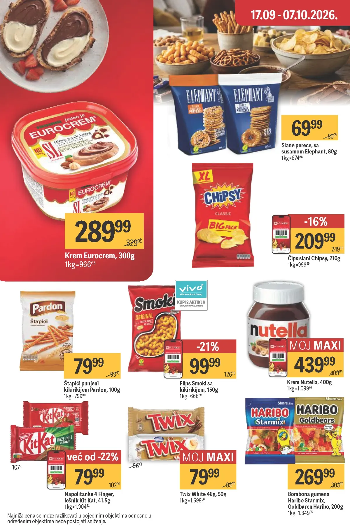 Maxi katalog – strana 40, slane grickalice i bombone
