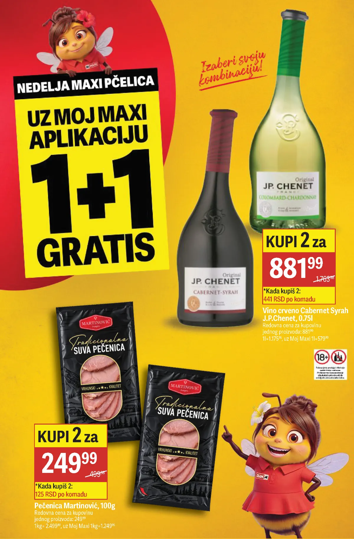 Maxi katalog strana 3 – JP Chenet vino i Martinović pečenica
