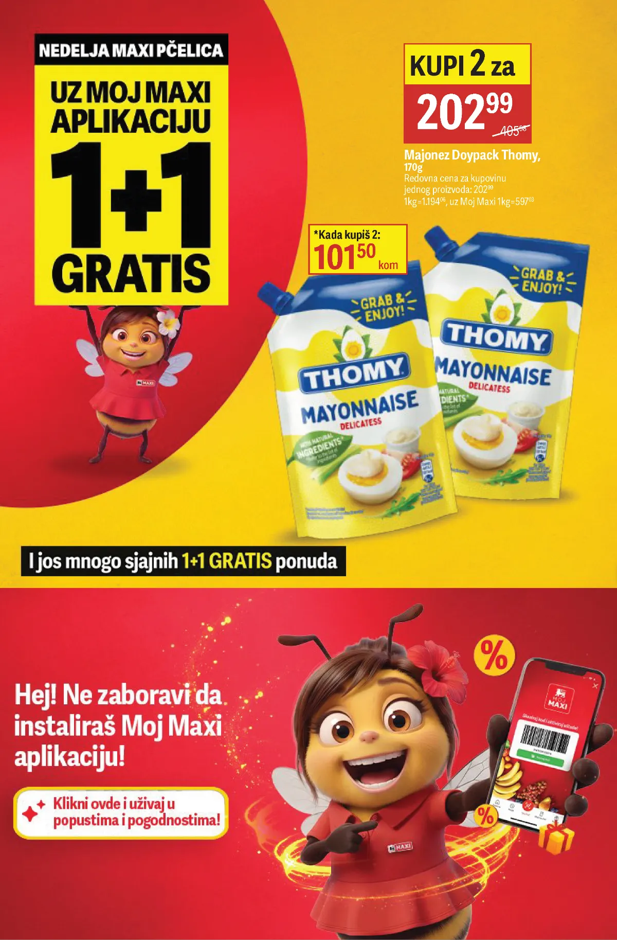 Maxi katalog strana 6 – Thomy majonez 1+1 GRATIS