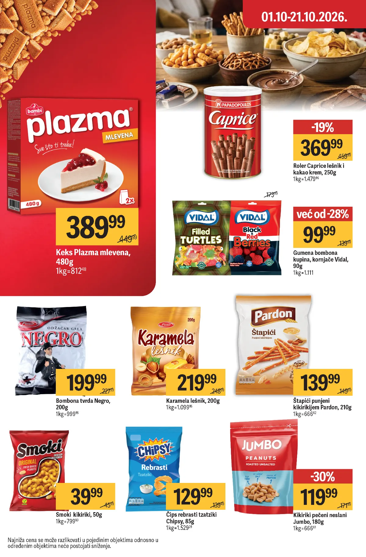 Maxi katalog strana 43 – Plazma, Caprice i grickalice