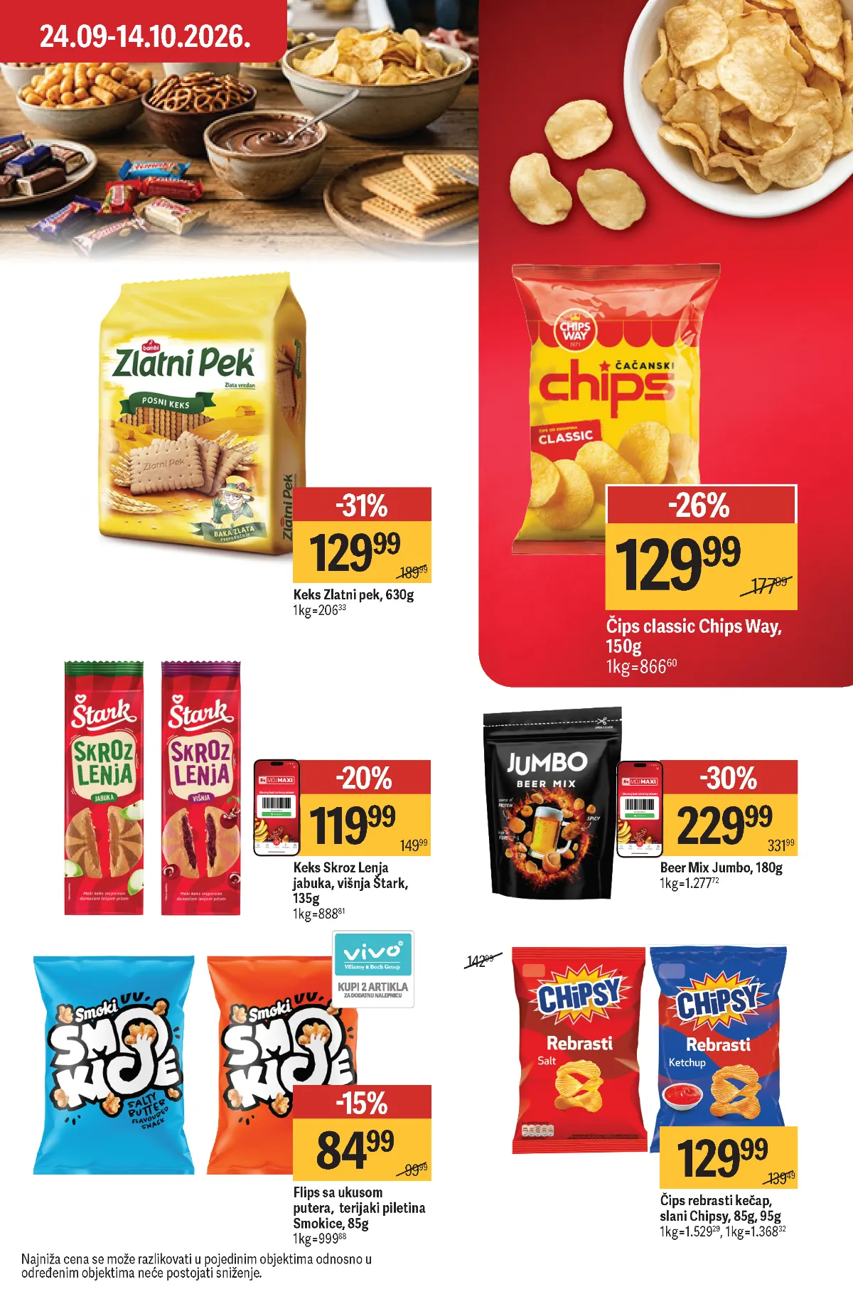Maxi katalog strana 44 – Zlatni Pek, Chipsy i grickalice