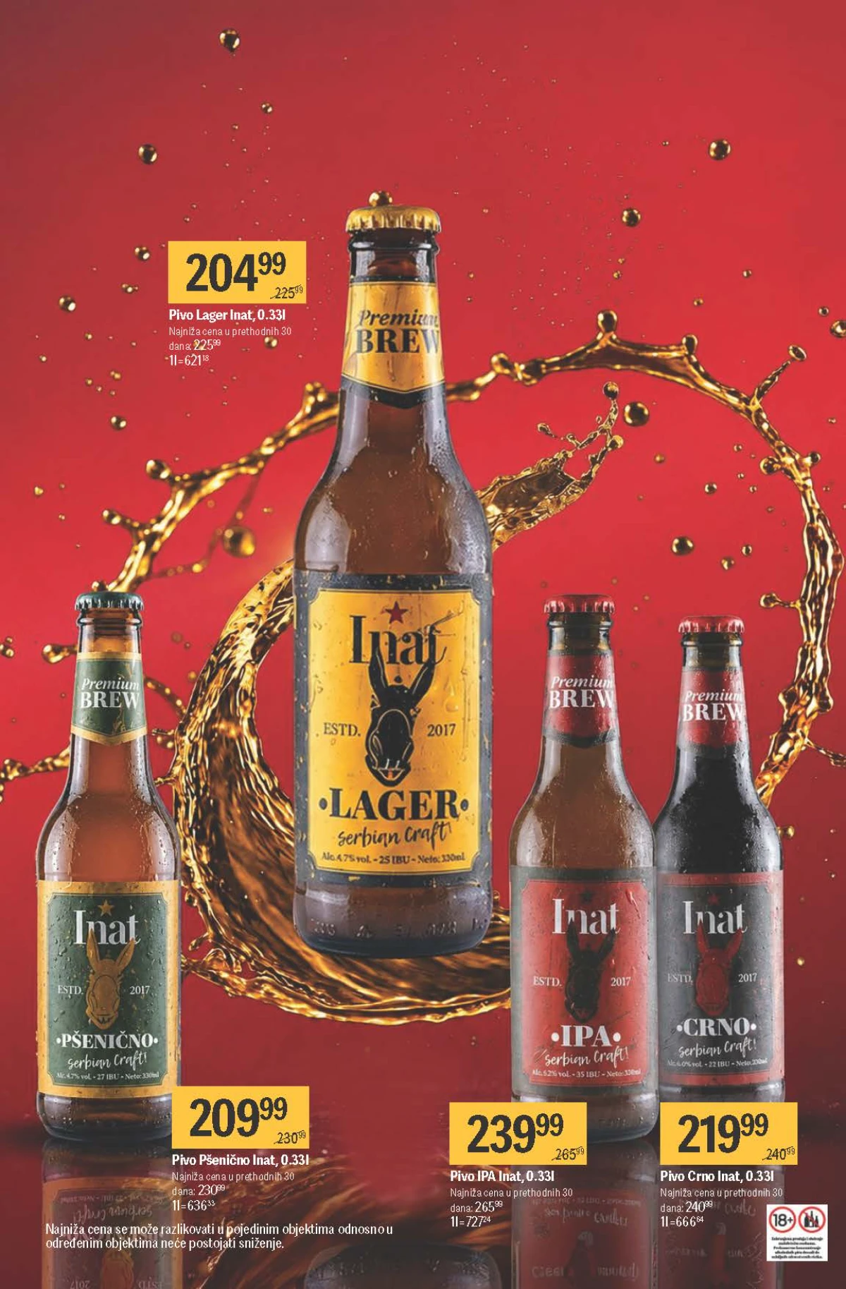 Maxi katalog do 09.09.2026. – Inat lager, IPA, crno i pšenično pivo