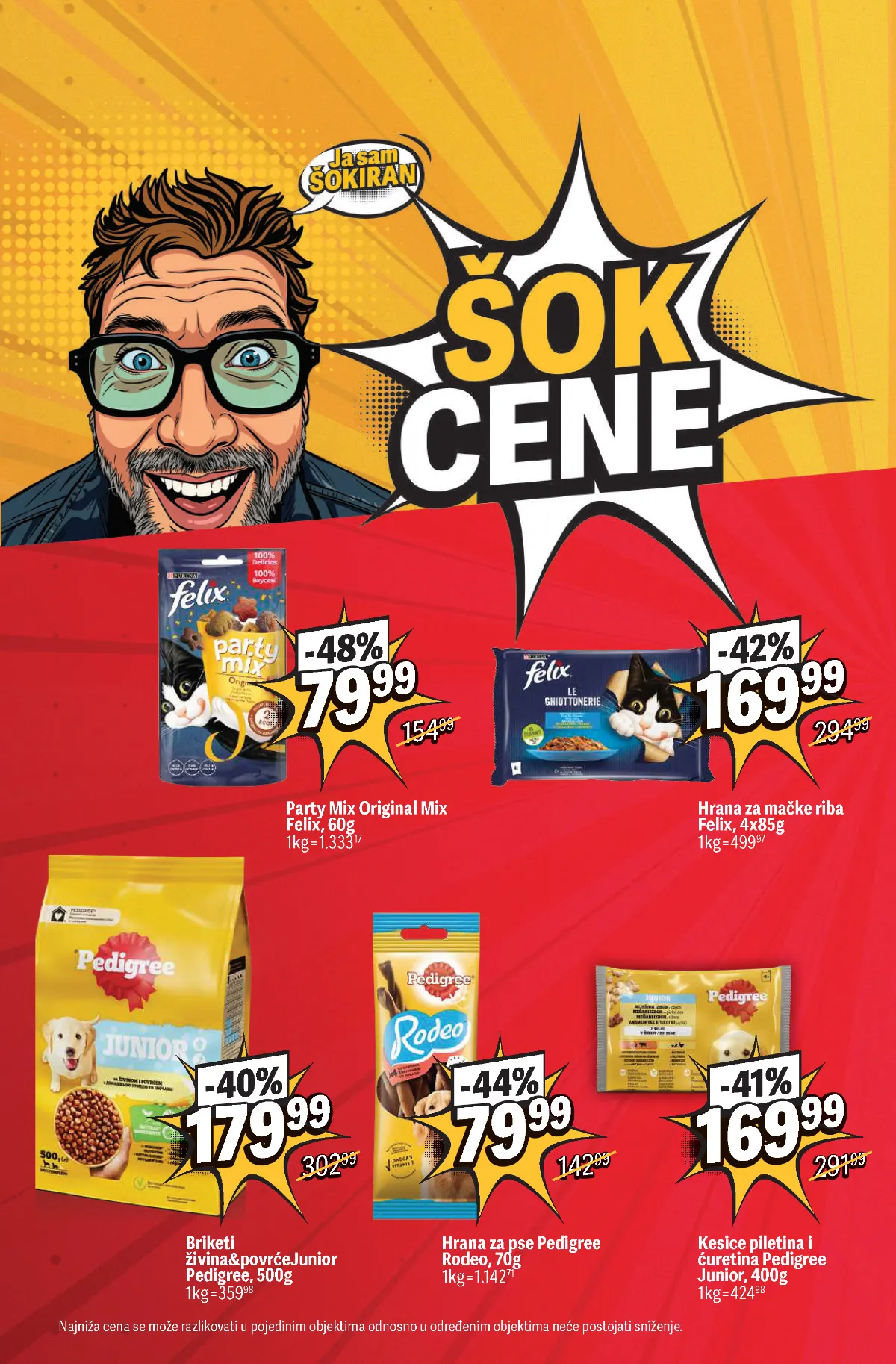 Maxi katalog, strana 18 – poslastice i hrana za mačke Felix i hrana za pse Pedigree