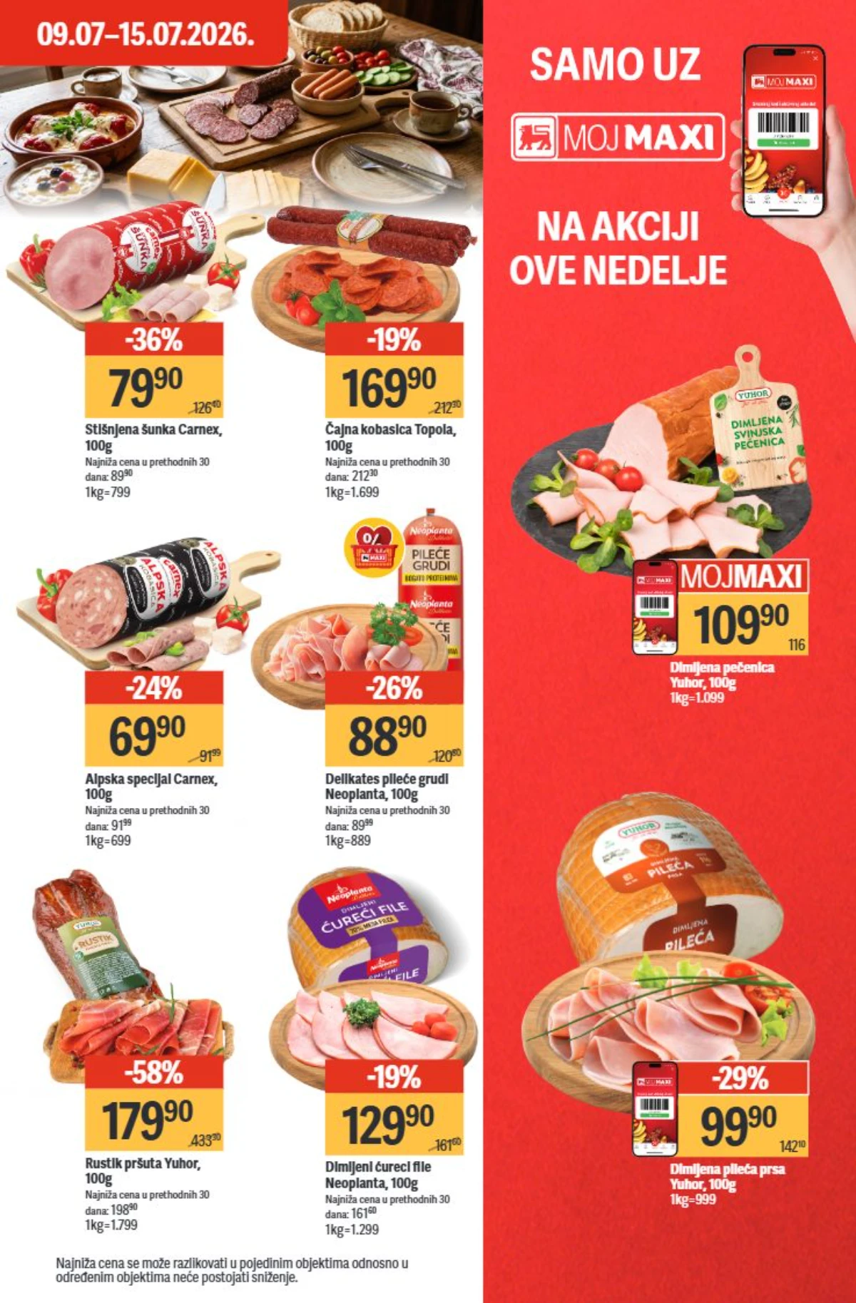 Maxi katalog 09. do 15.07.2026. – delikates proizvodi i Moj Maxi akcije