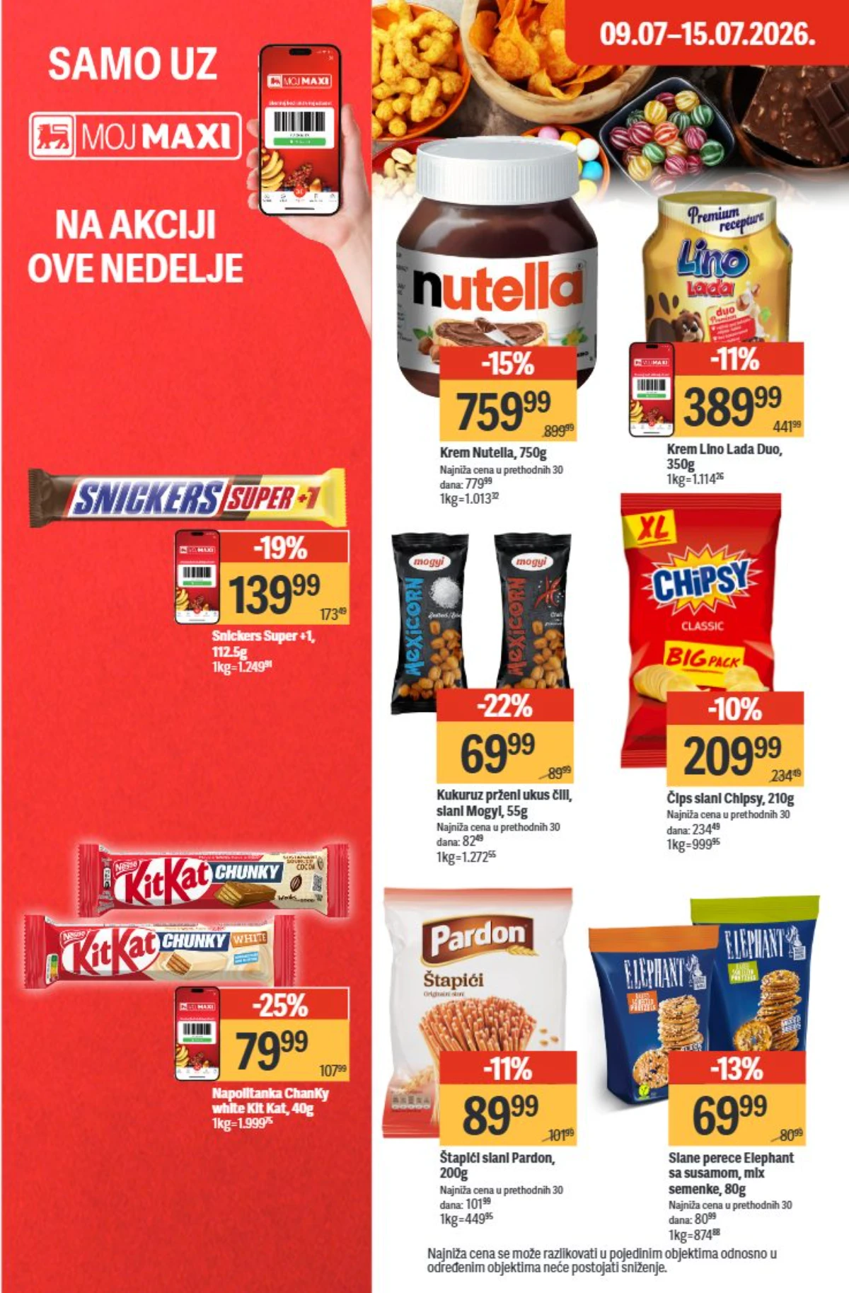 Maxi katalog 09. do 15.07.2026. – sokovi, voda, pivo i osvežavajuća pića na akciji