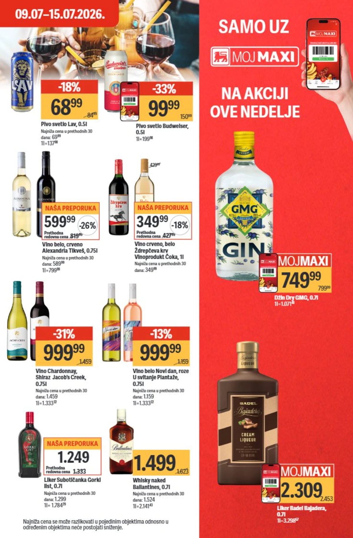 Maxi katalog 09. do 15.07.2026. – kozmetika, lična higijena i proizvodi za negu