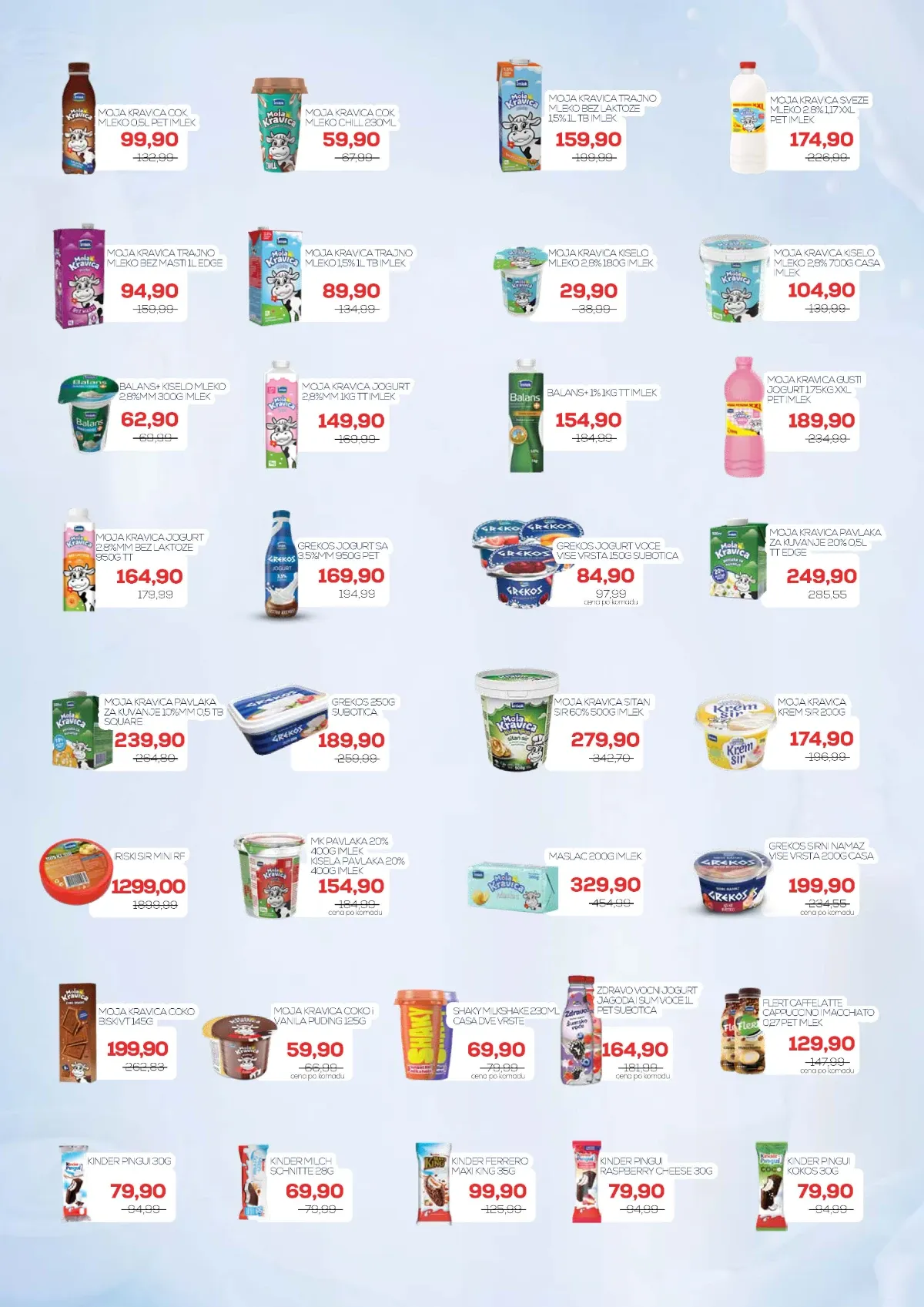 Medius akcija – Moja Kravica mleko, jogurt, pavlaka, maslac i mlečni proizvodi