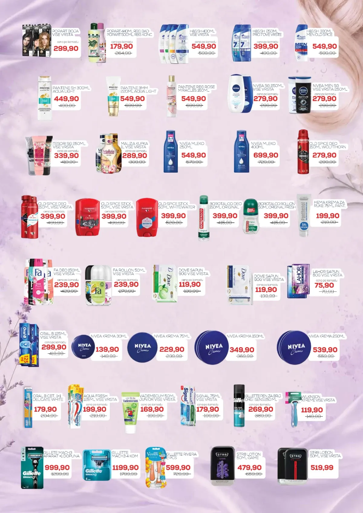 Medius akcija – Head and Shoulders, Pantene, Nivea i proizvodi za ličnu negu