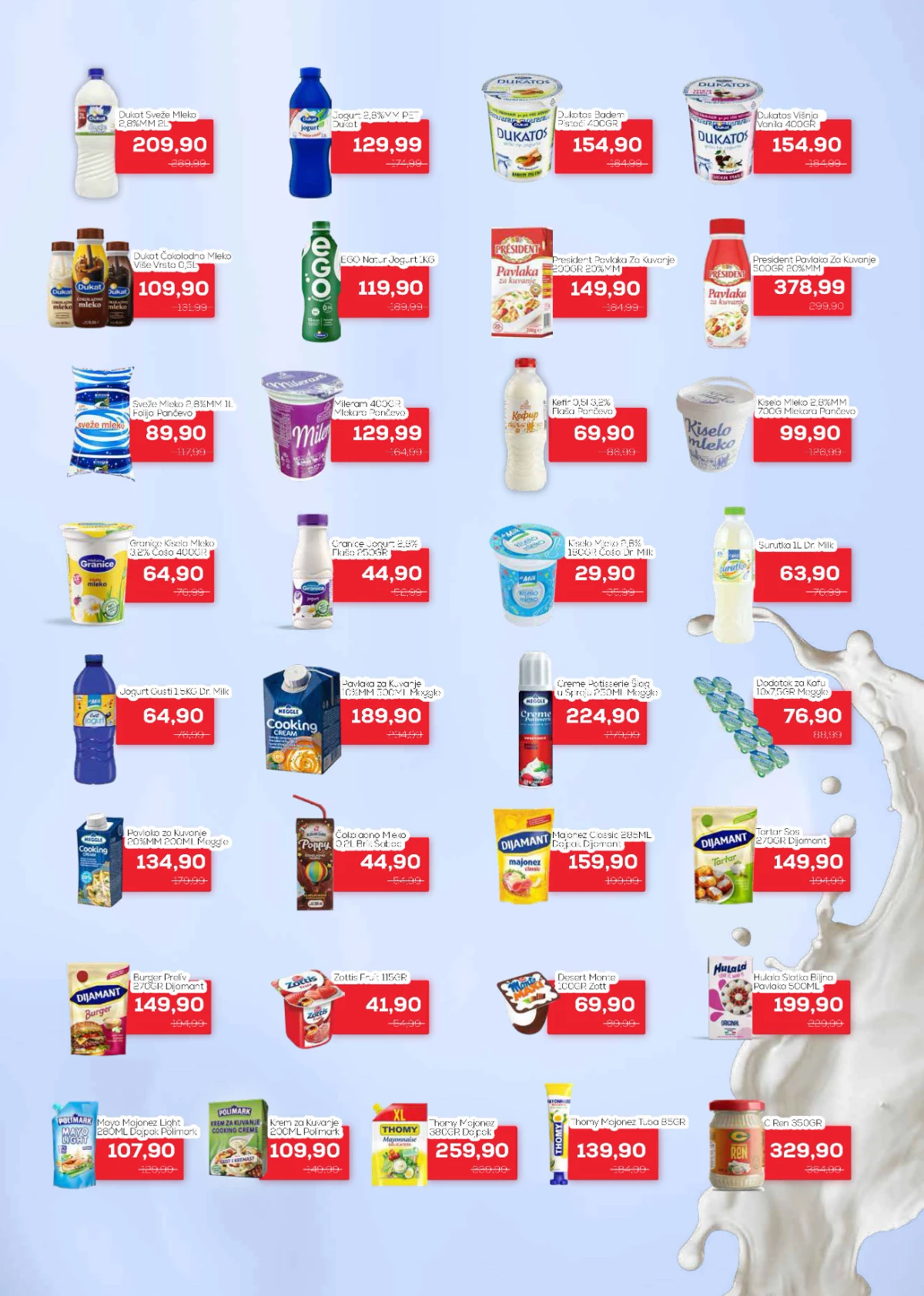 Medius katalog – Dukat, President, Meggle, Dijamant i drugi mliječni proizvodi i dodaci jelima