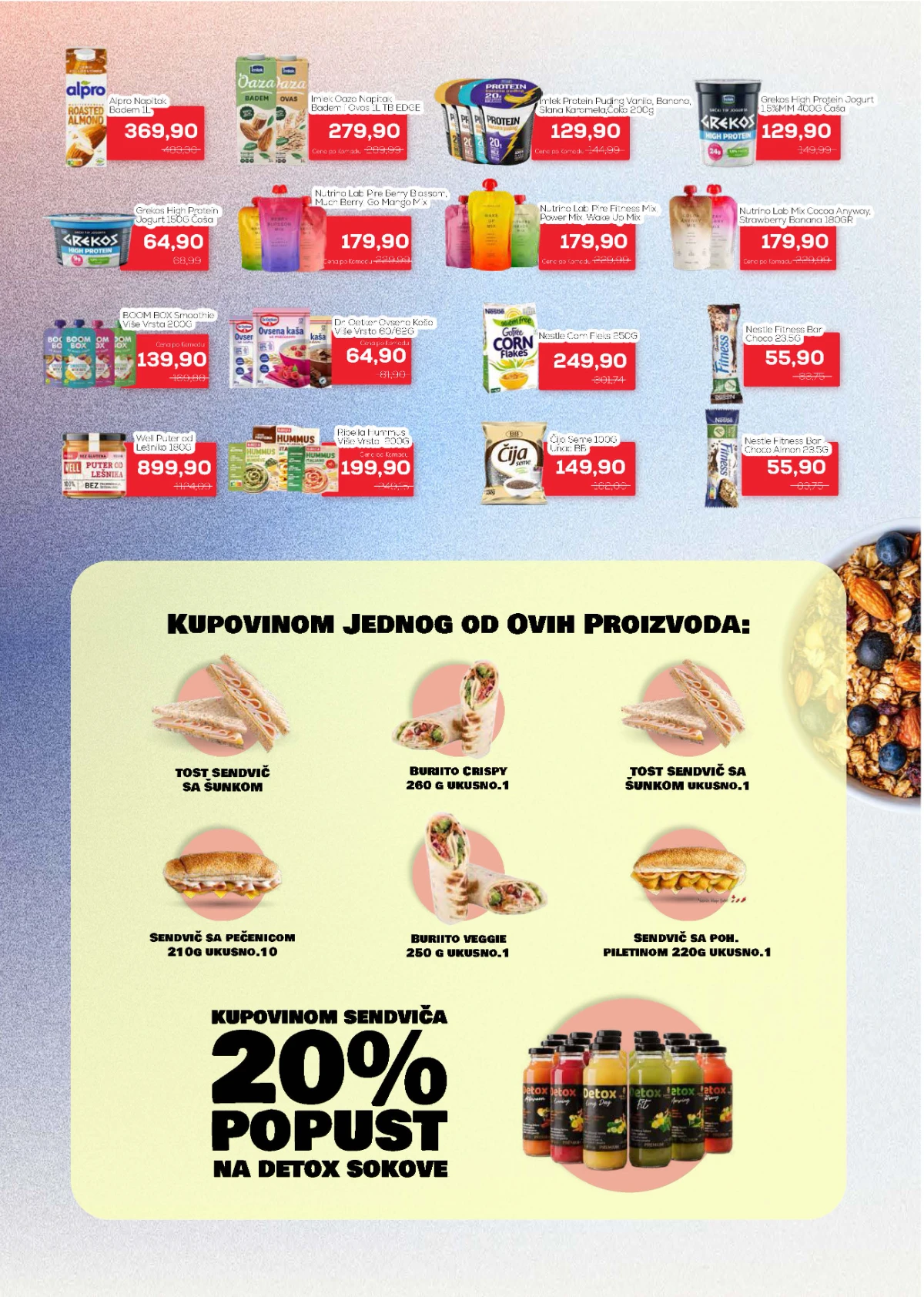 Medius katalog – Alpro, proteinski proizvodi, ovsene kaše, hummus i proizvodi za zdraviji obrok