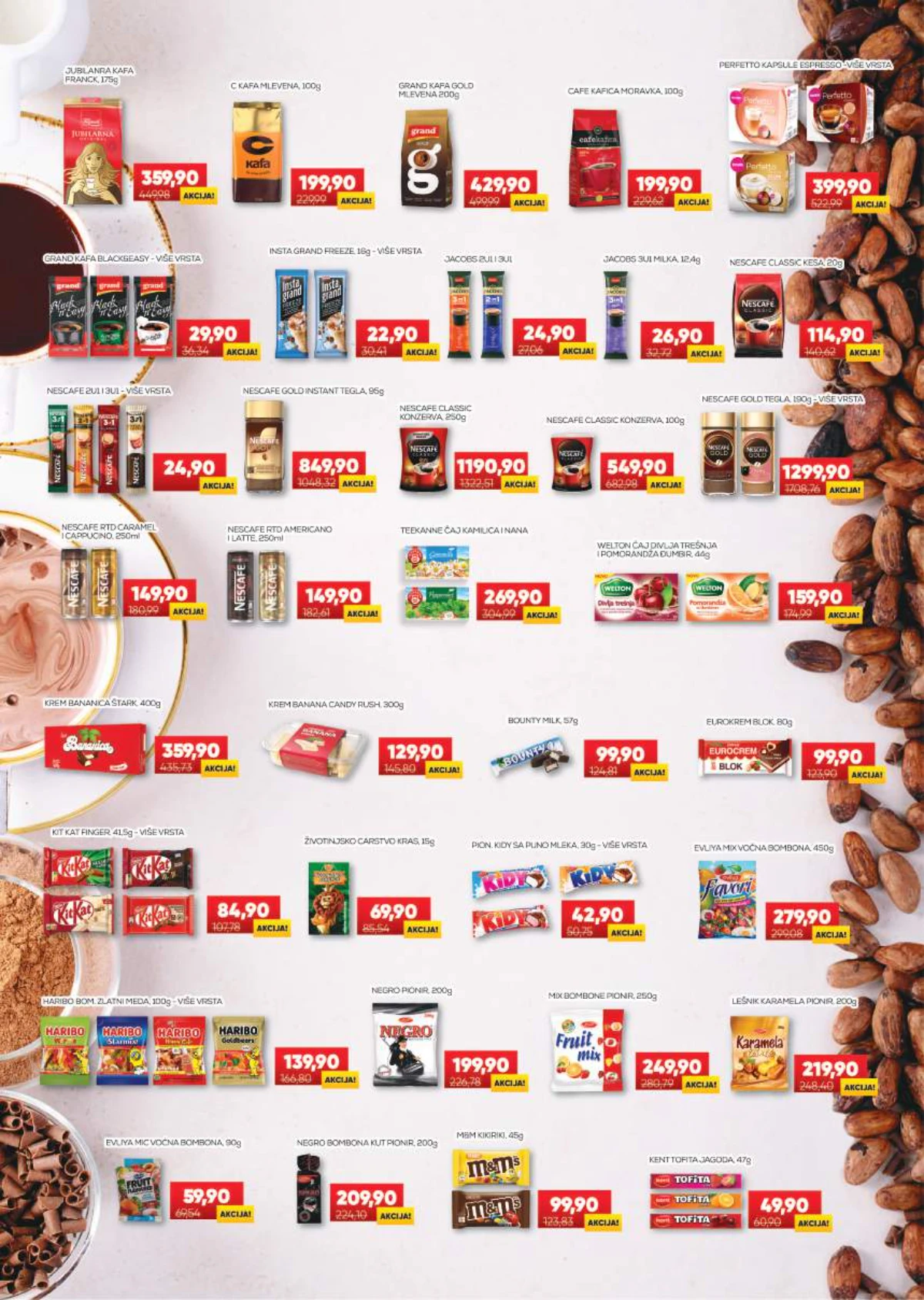 Medius katalog – Grand, C kafa, Nescafe, čajevi, KitKat i bombone po akcijskim cijenama