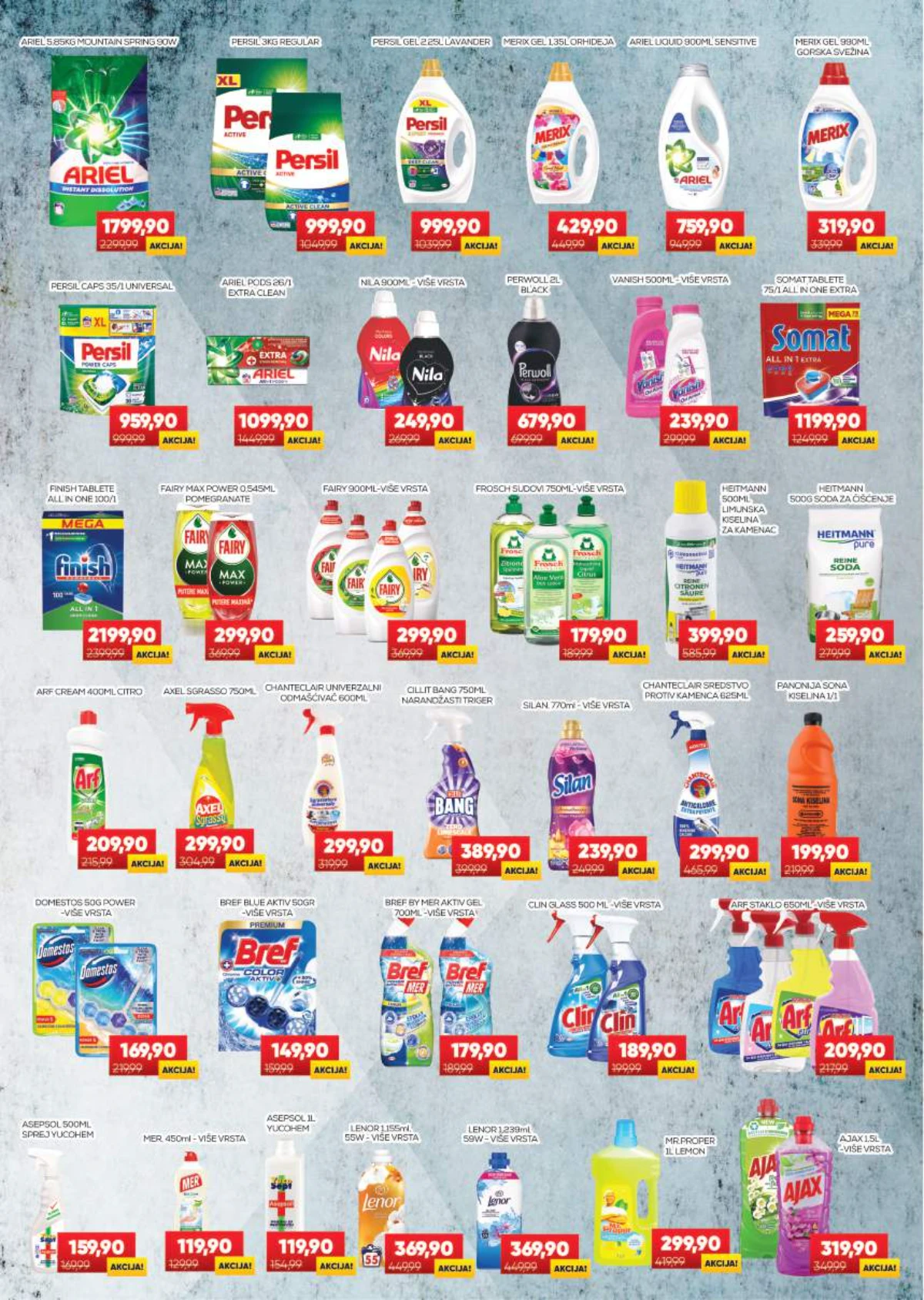 Medius katalog – Ariel, Persil, Fairy, Merix, Finish, Lenor i sredstva za čišćenje na akciji