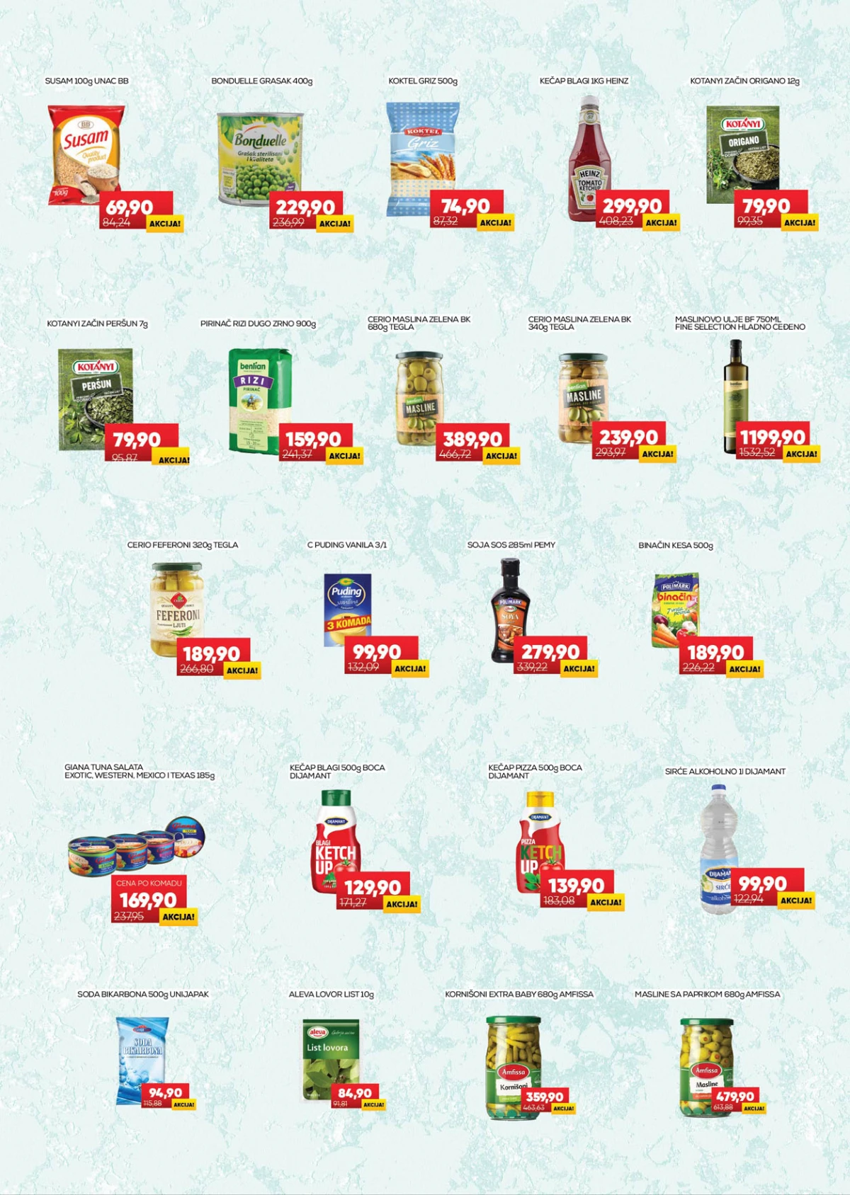 Medius katalog strana 9 – masline, pirinač, kečap, ulje, začini i konzervirani proizvodi po akcijskim cenama