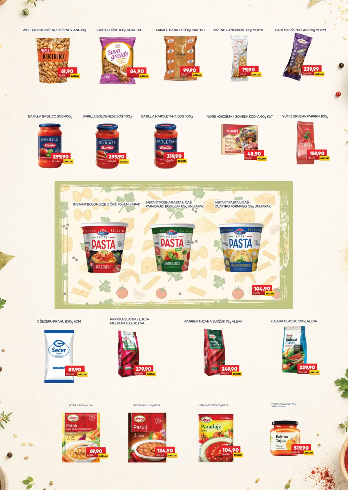 Medius katalog strana 10 – Barilla sosovi, instant testenine, začini i proizvodi za kuvanje po akcijskim cenama