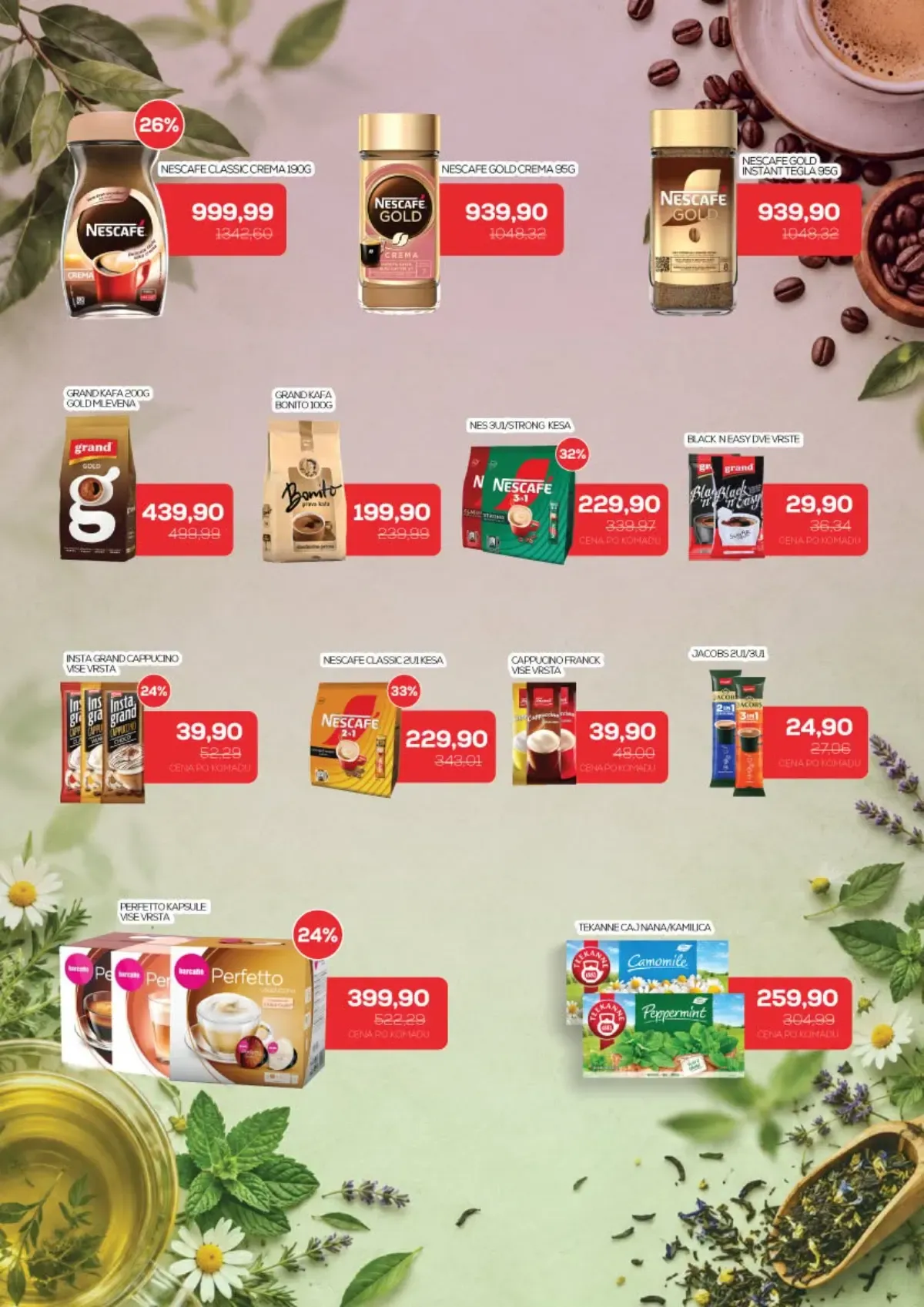 Medius katalog do 04.10.2026. – Nescafe kafa, čajevi i topli napici