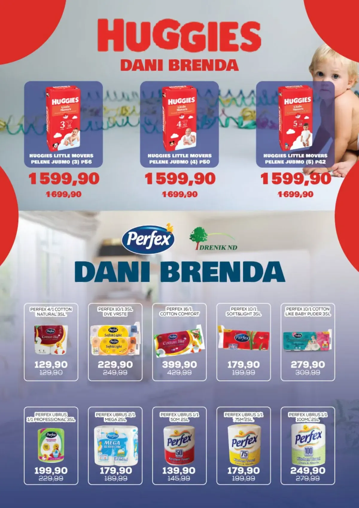 Medius katalog do 04.10.2026. – Huggies i Perfex Dani brenda