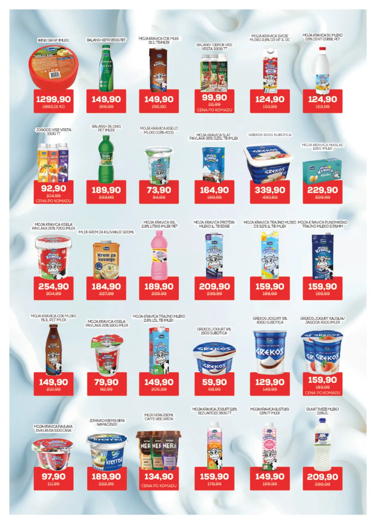 Medius katalog, strana 5 – mleko, jogurt, pavlaka, maslac i drugi mlečni proizvodi
