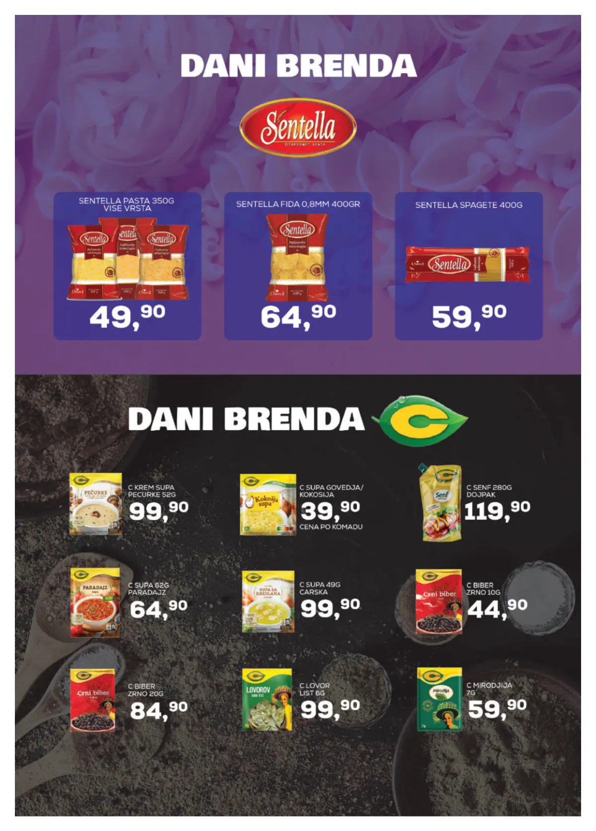 Medius katalog, strana 12 – Sentella testenina i C supe i začini