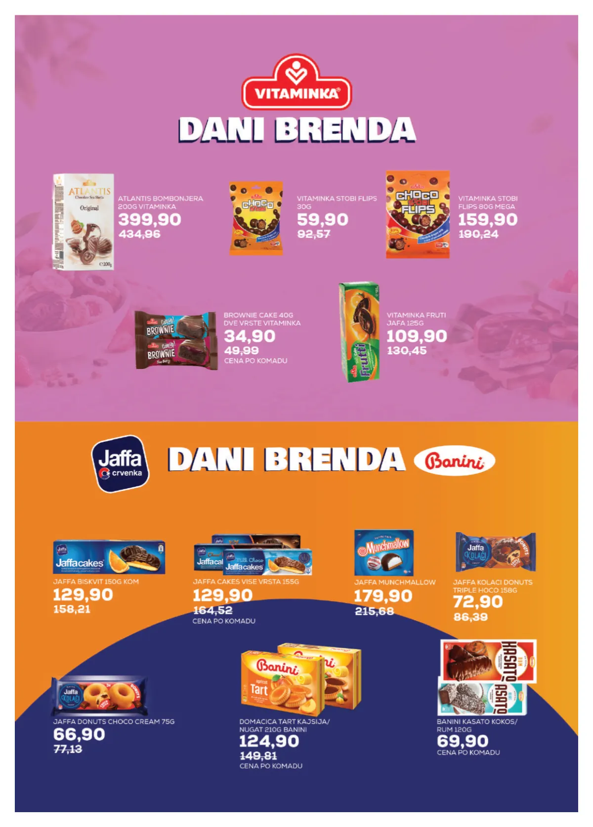 Medius katalog, strana 16 – Vitaminka Stobi Flips, Jaffa i Banini slatkiši